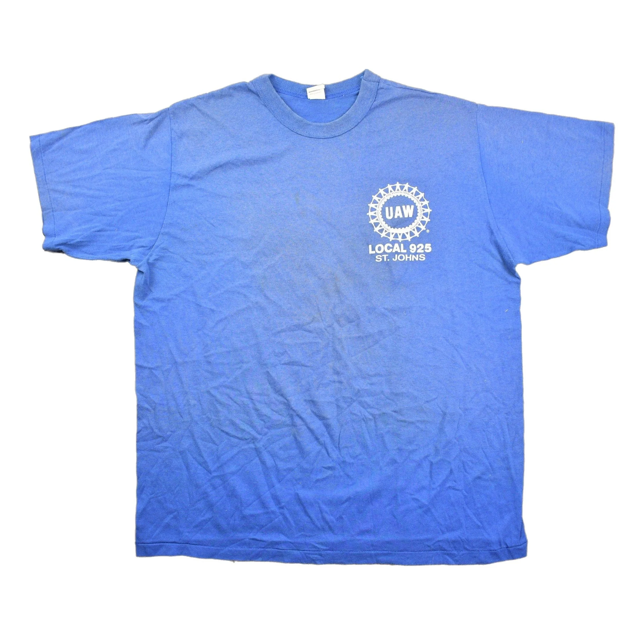 Vintage 1980s UAW Local 925 St Johns Graphic T Shirt Men's Large - Image 2