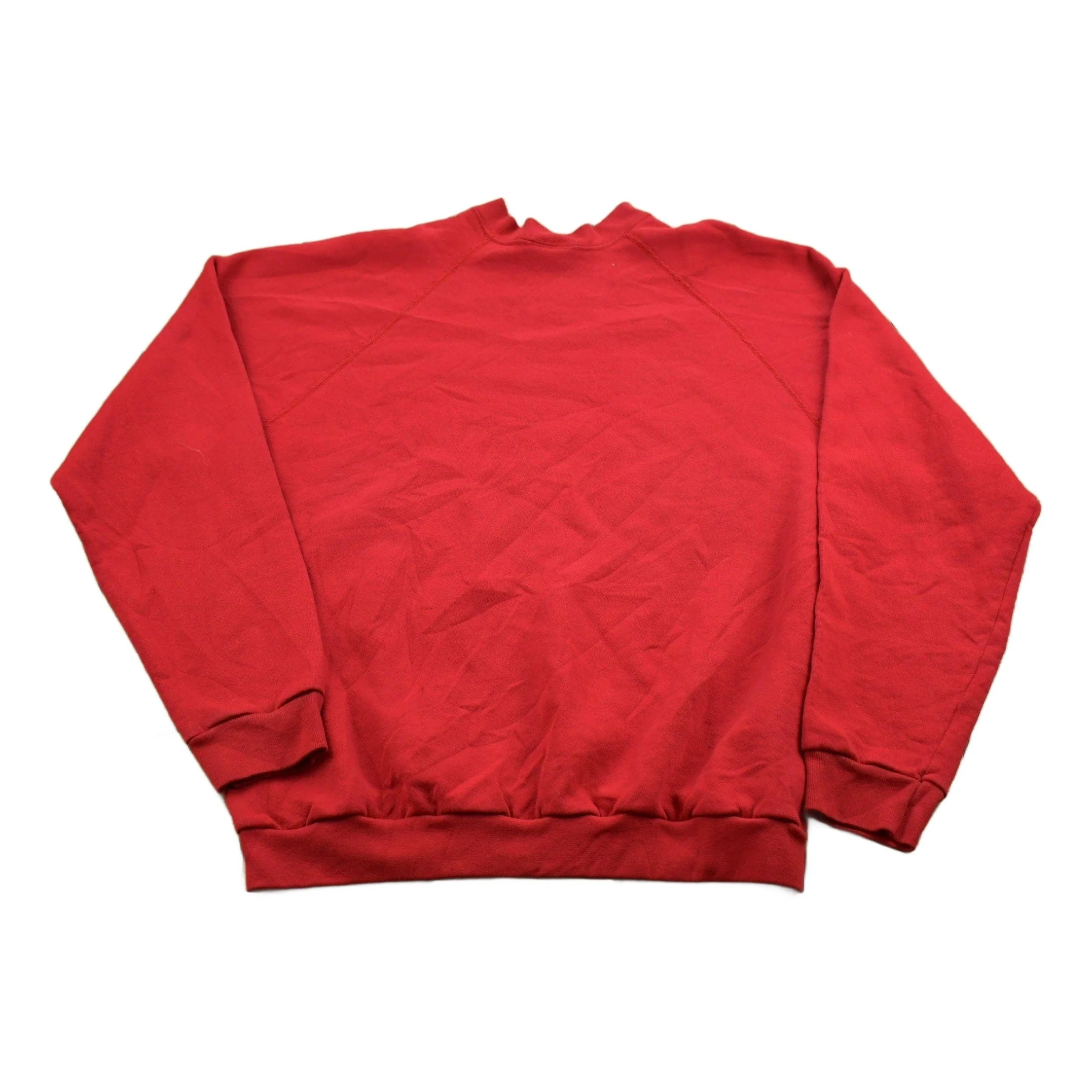 Vintage 1980s Ultra Fleece Raglan Crewneck Sweatshirt Men's Medium - Image 2