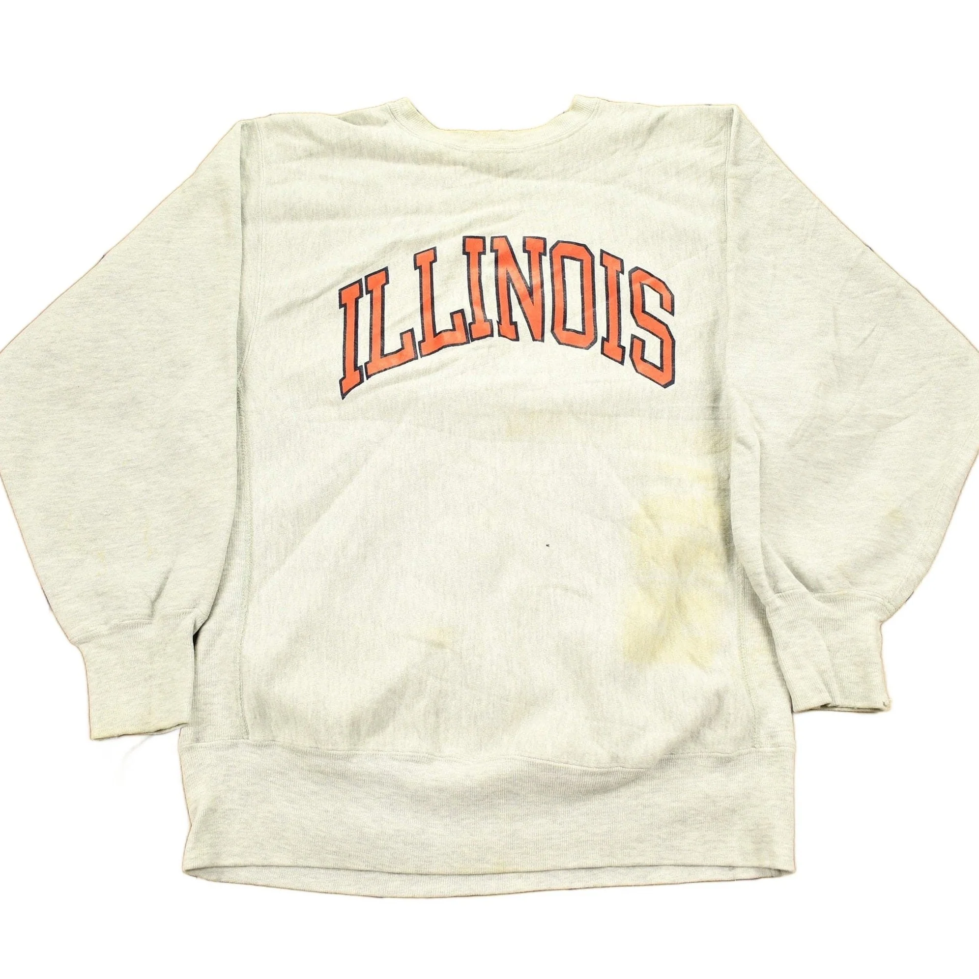 Vintage 1980s University Of Illinois Champion Reverse Weave Crewneck Men's Large