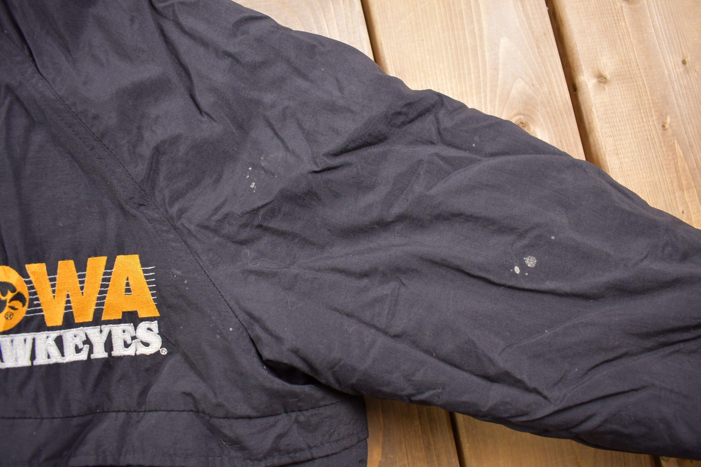 Vintage 1980s University of Iowa Hawkeyes #1 Apparel Collegiate Jacket Men's Medium - Image 7