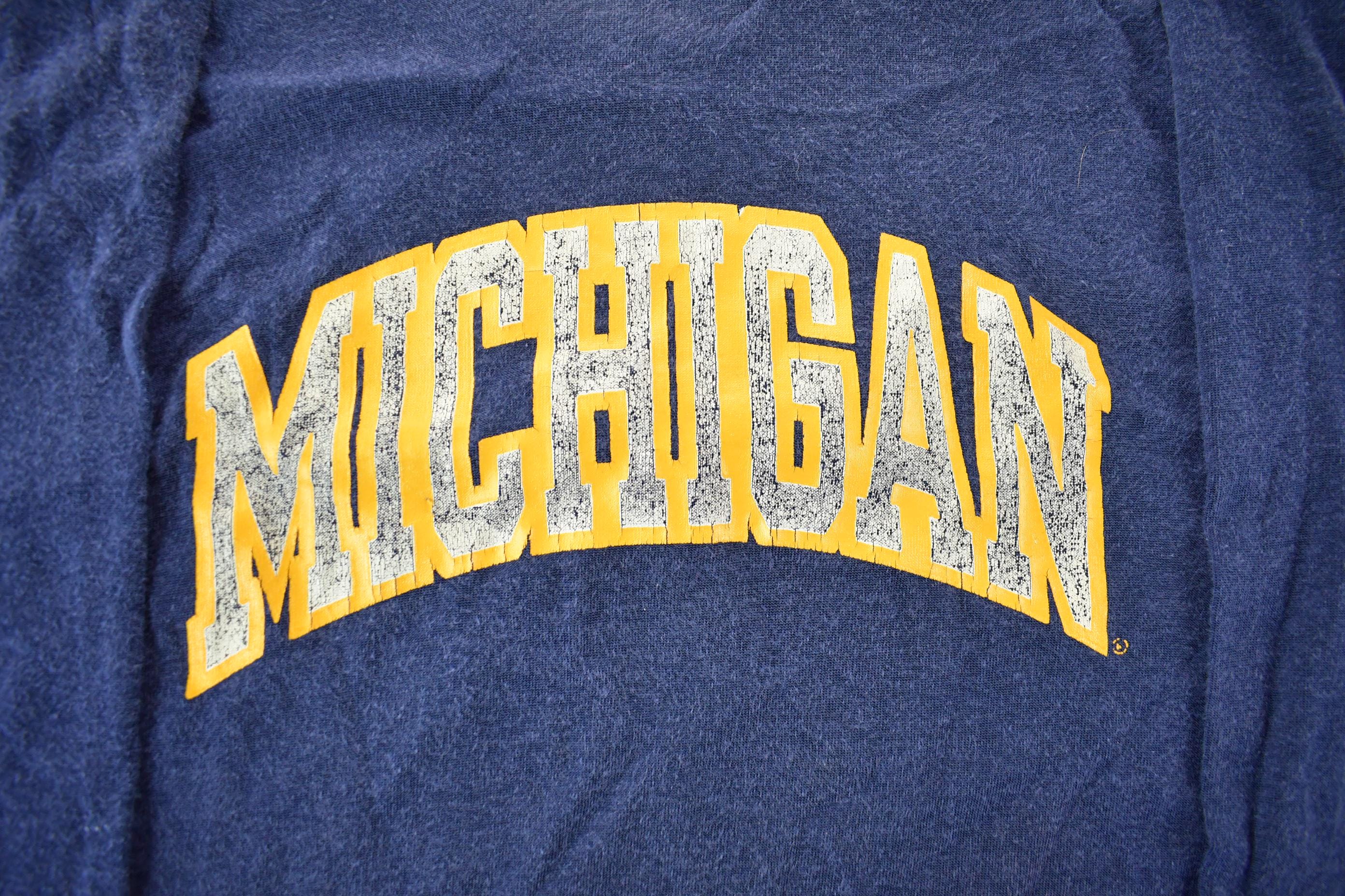 Vintage 1980s University of Michigan Collegiate T-Shirt Men's XL - Image 3