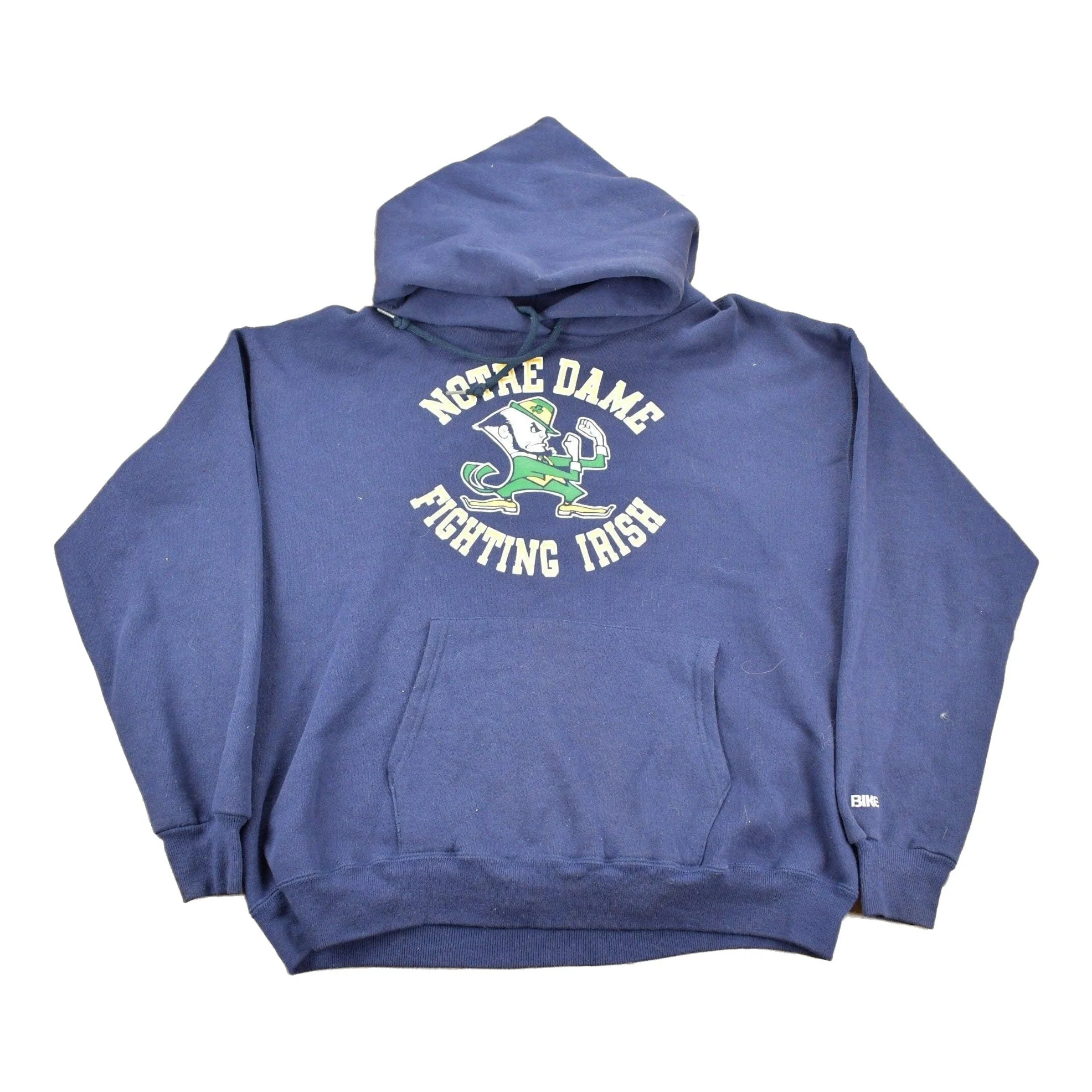 Vintage 1980s University Of Notre Dame Fighting Irish Collegiate Hoodie Men's Medium