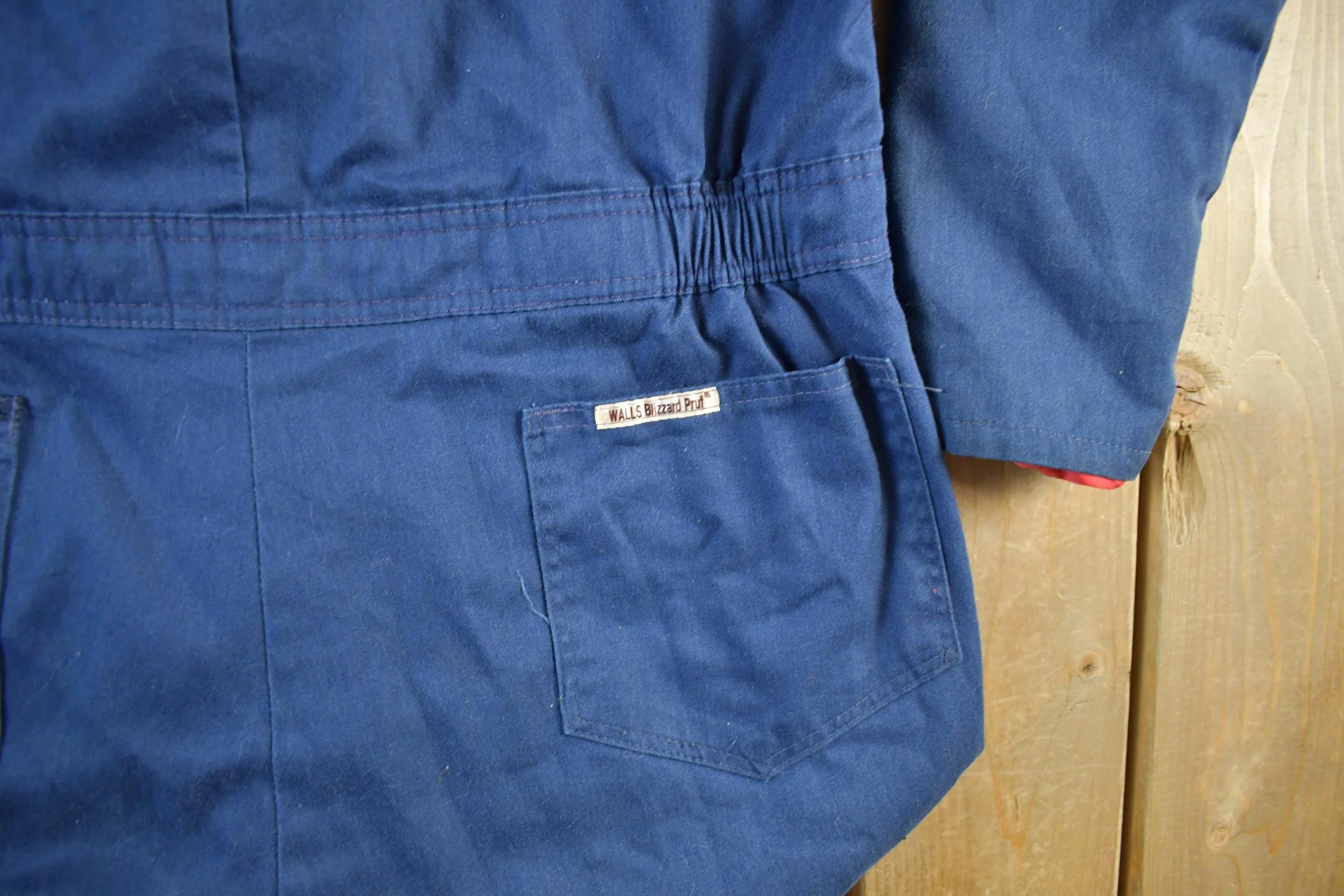 Vintage 1980s Walls Blizzard Pruf Insulated Jumpsuit Men's Large Tall - Image 6