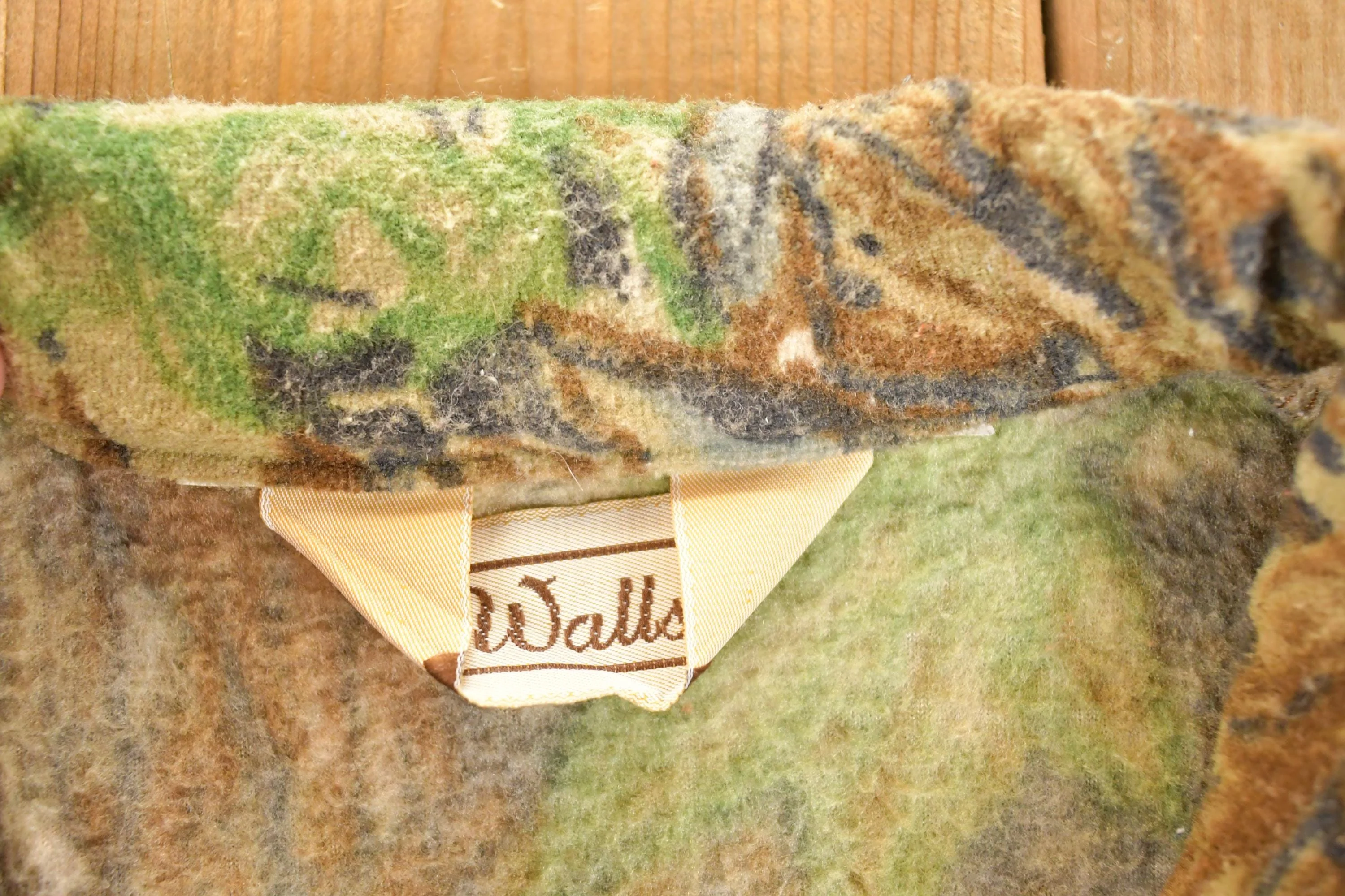 Vintage 1980s Walls Realtree Camo Fleece Outdoorsman Full Zip Sweater Mens M - Image 3