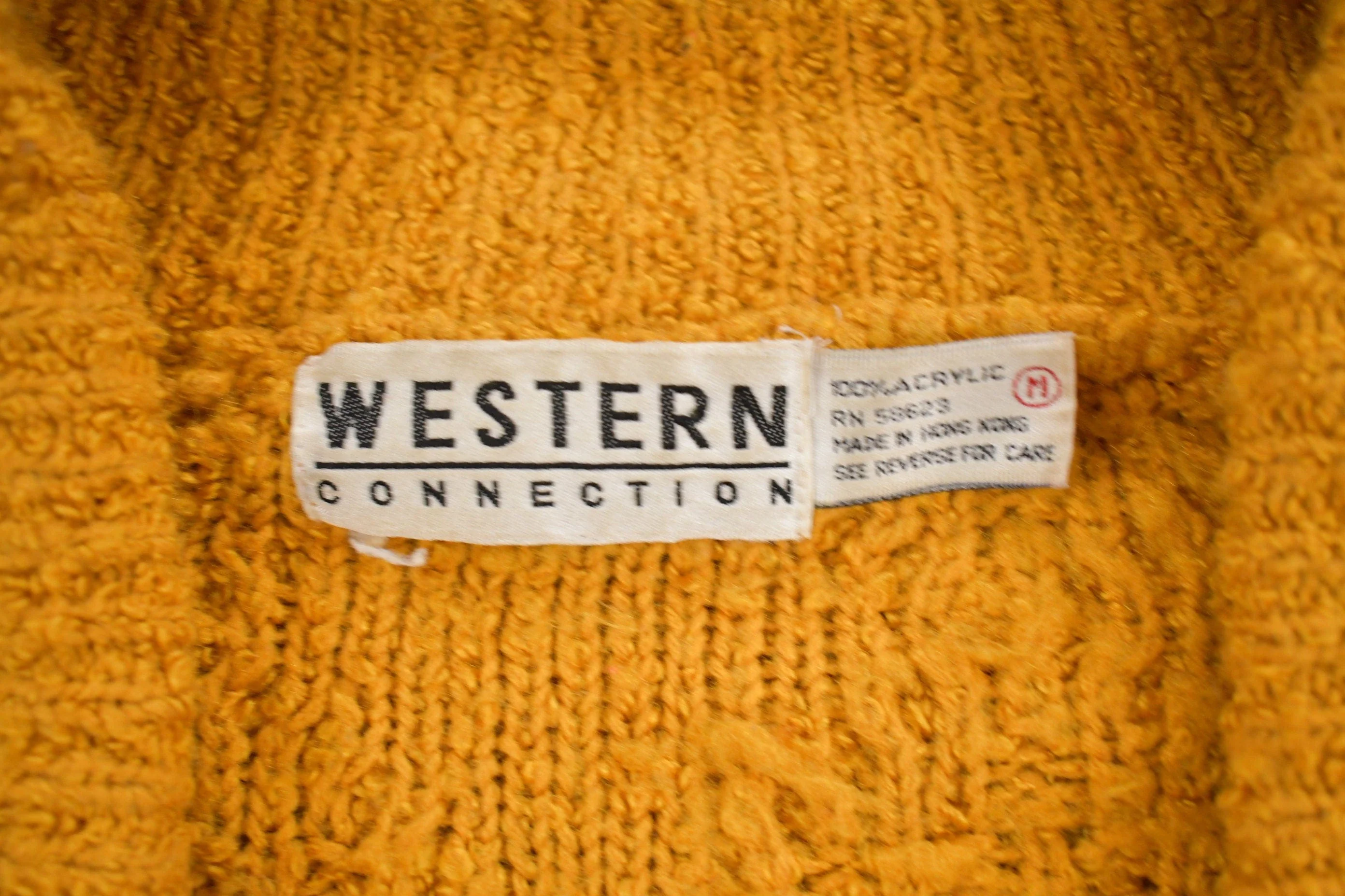 Vintage 1980s Western Connection Knitted Sweater Men's Medium - Image 5