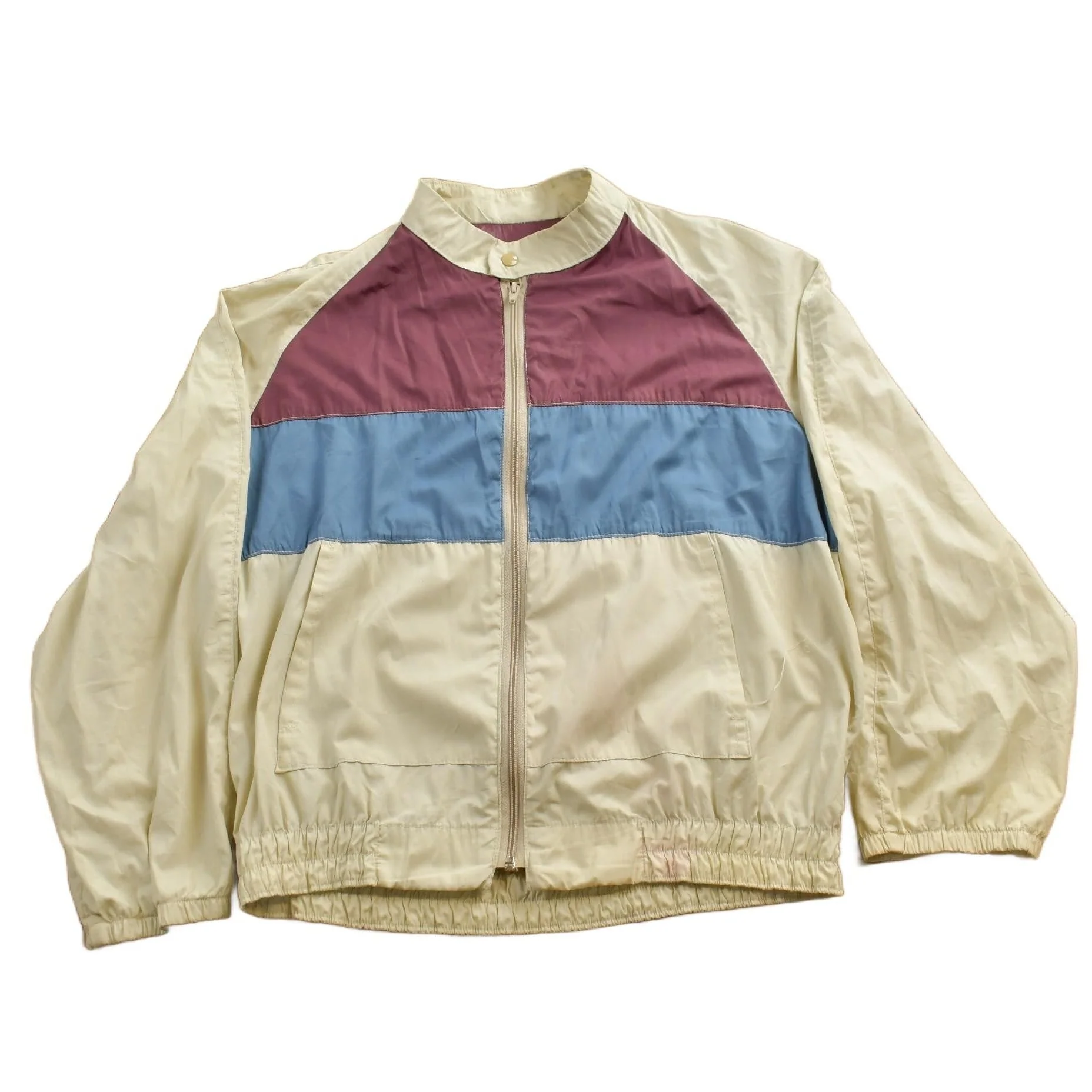 Vintage 1980s Windbreaker Zip Up Jacket Men's S - Image 2