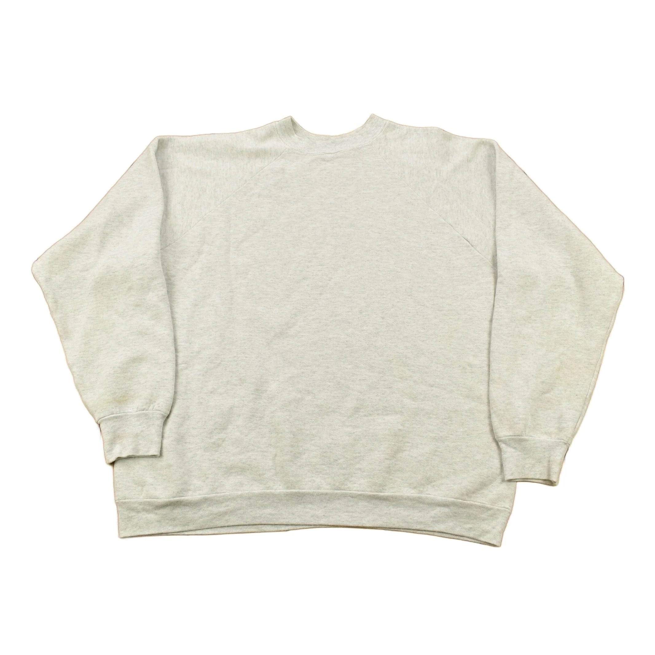 Vintage 1980s Wolf Theme Graphic Raglan Crewneck Men's XL - Image 2