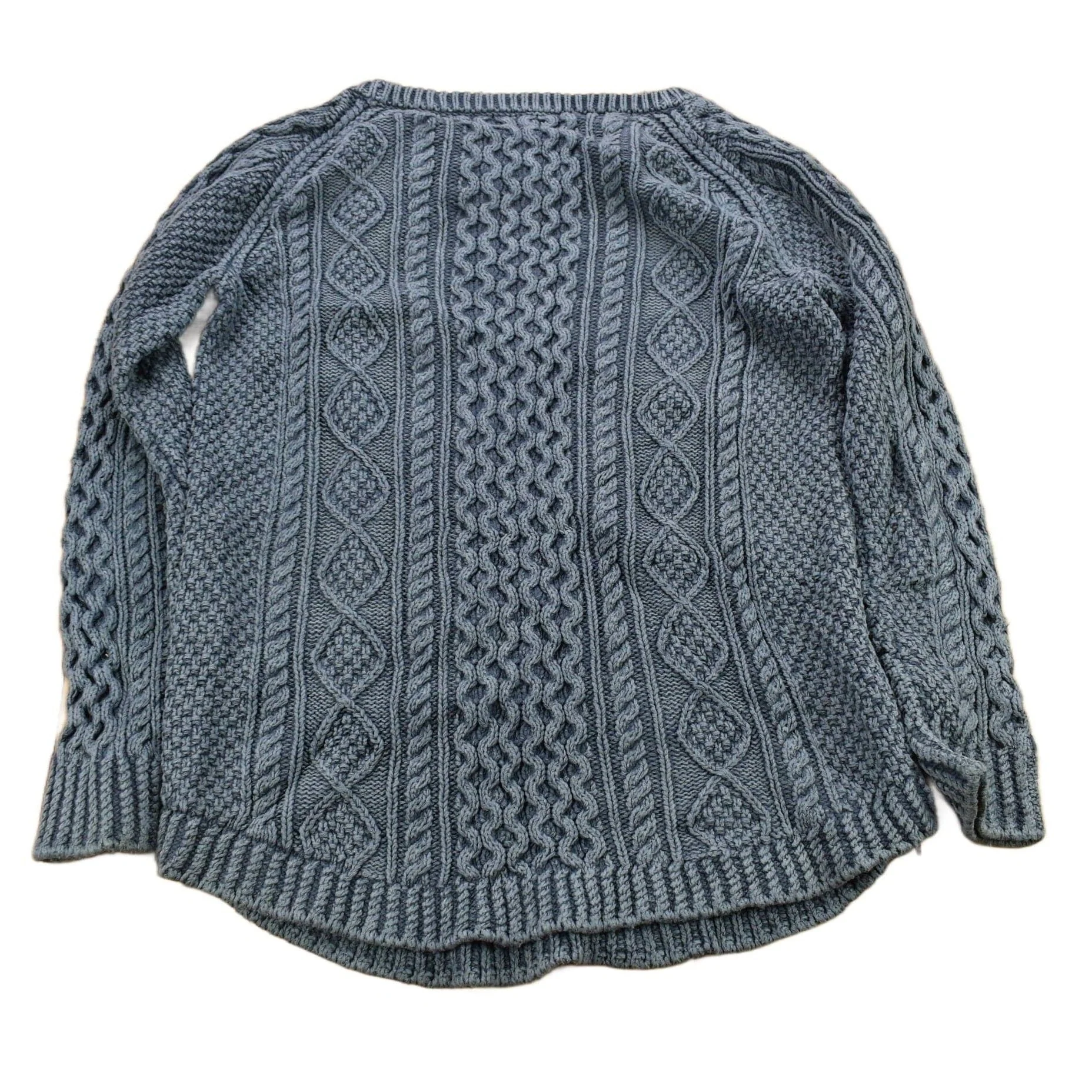 Vintage 1980s Women's 3D Cable Knitted Sweater Women's Large - Image 2