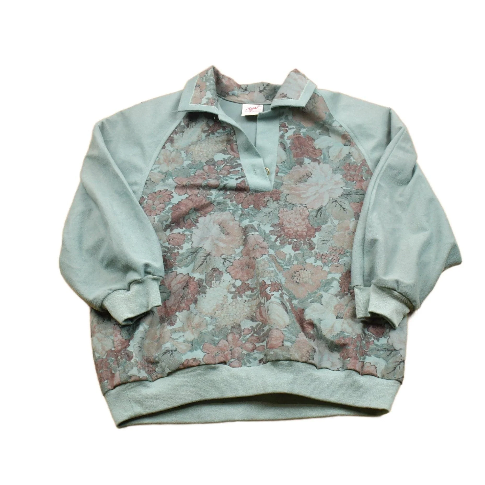 Vintage 1980s Women's Collared Shirt Women's Medium