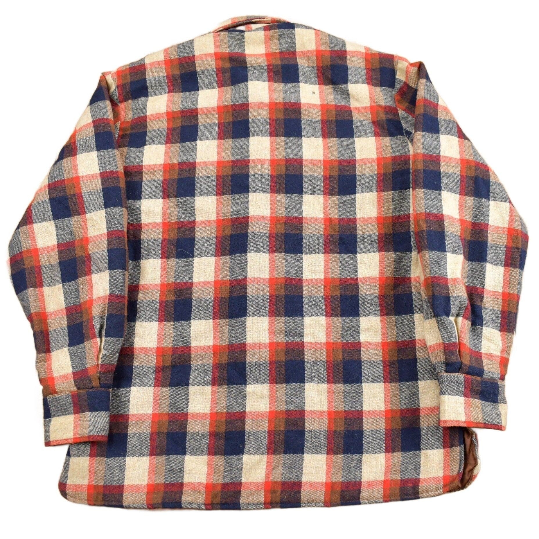 Vintage 1980s Woodland Lined Button Up Wool Shirt Men's Large - Image 2