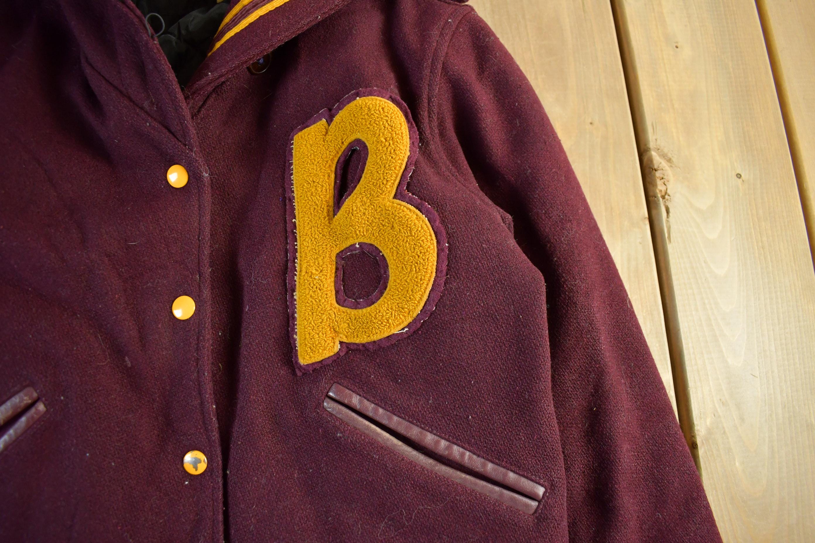 Vintage 1980s Wool Collegiate Varsity Jacket Youth M-L - Image 3