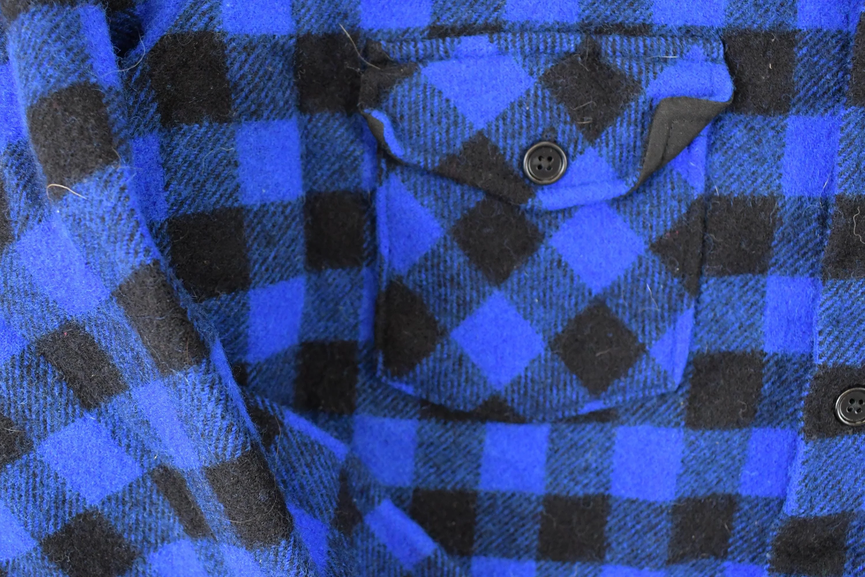 Vintage 1980s Woolrich Classic Plaid Flannel Button Up Shirt Men's L - Image 4