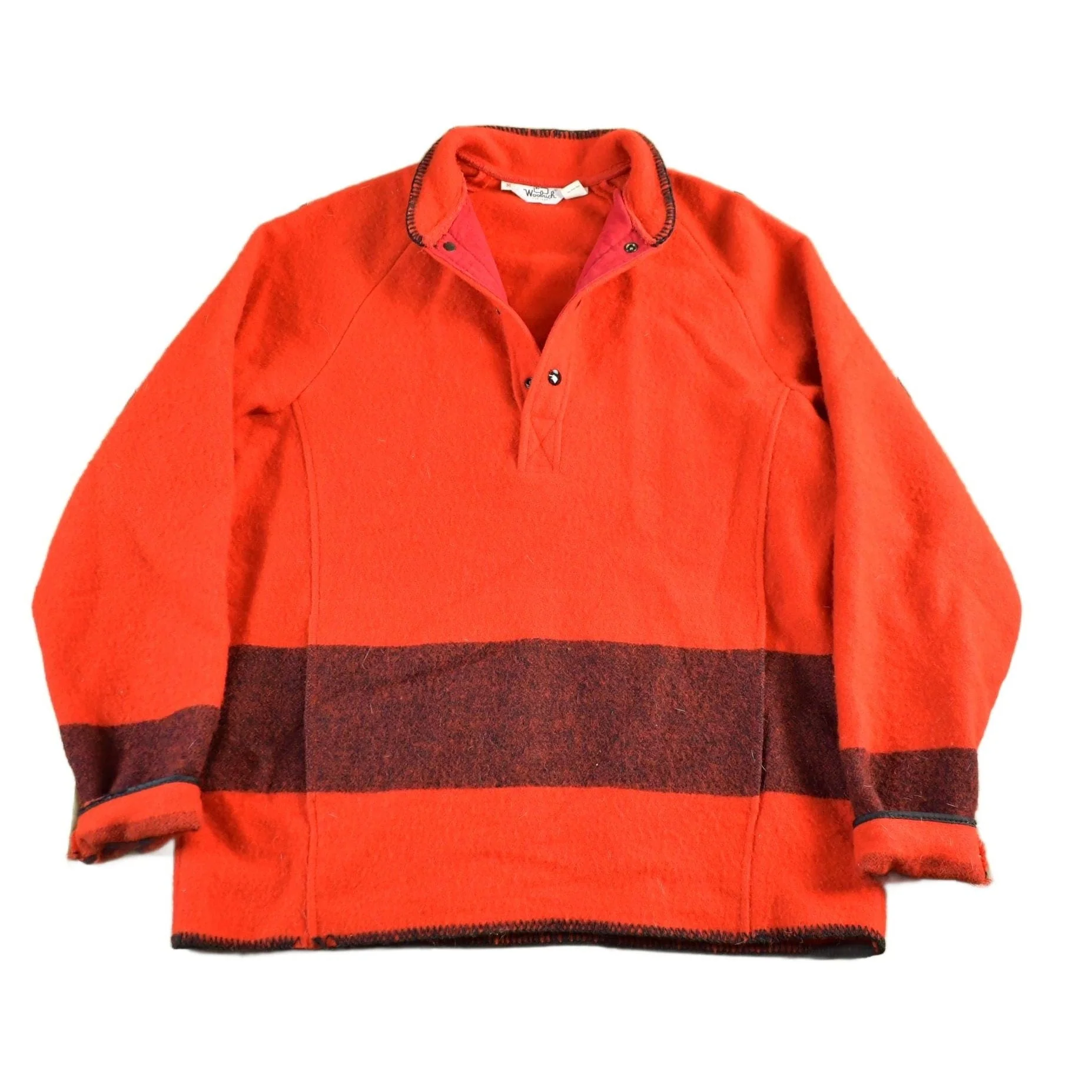 Vintage 1980s Woolrich Wool Henley Sweater Men's Medium