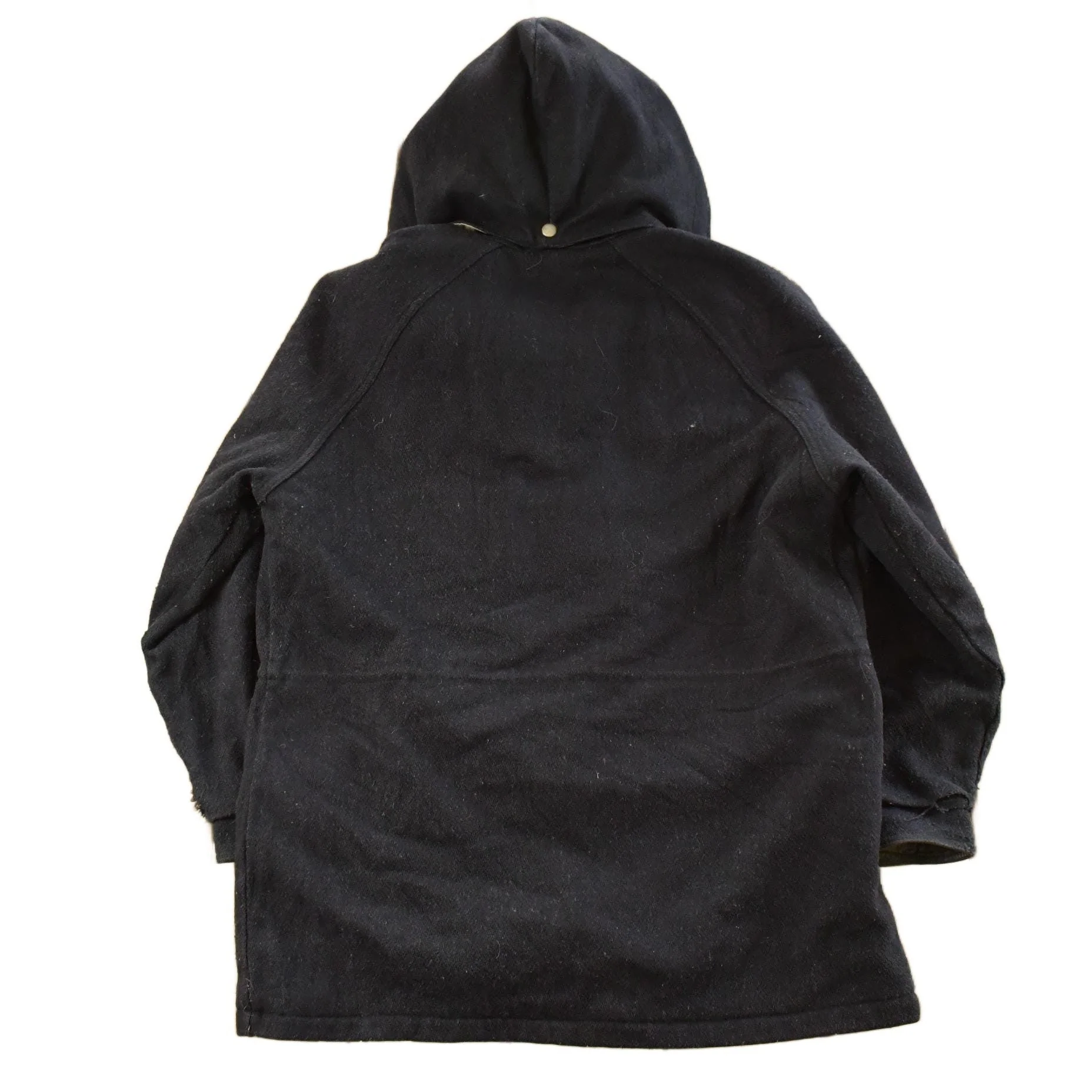 Vintage 1980s Woolrich Wool Hooded Jacket Men's Large - Image 2