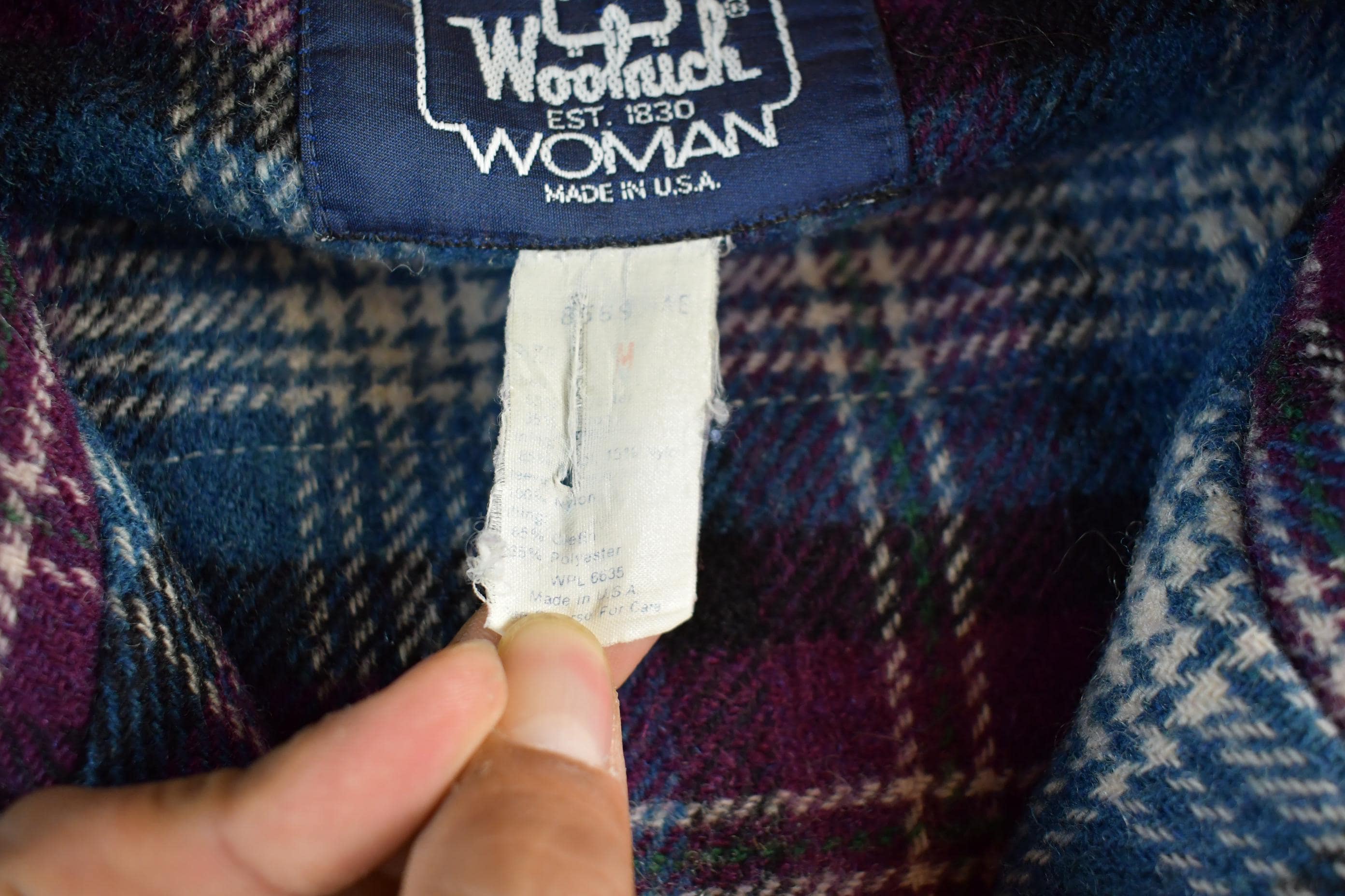Vintage 1980s Woolrich Wool Jacket Womens Medium - Image 5