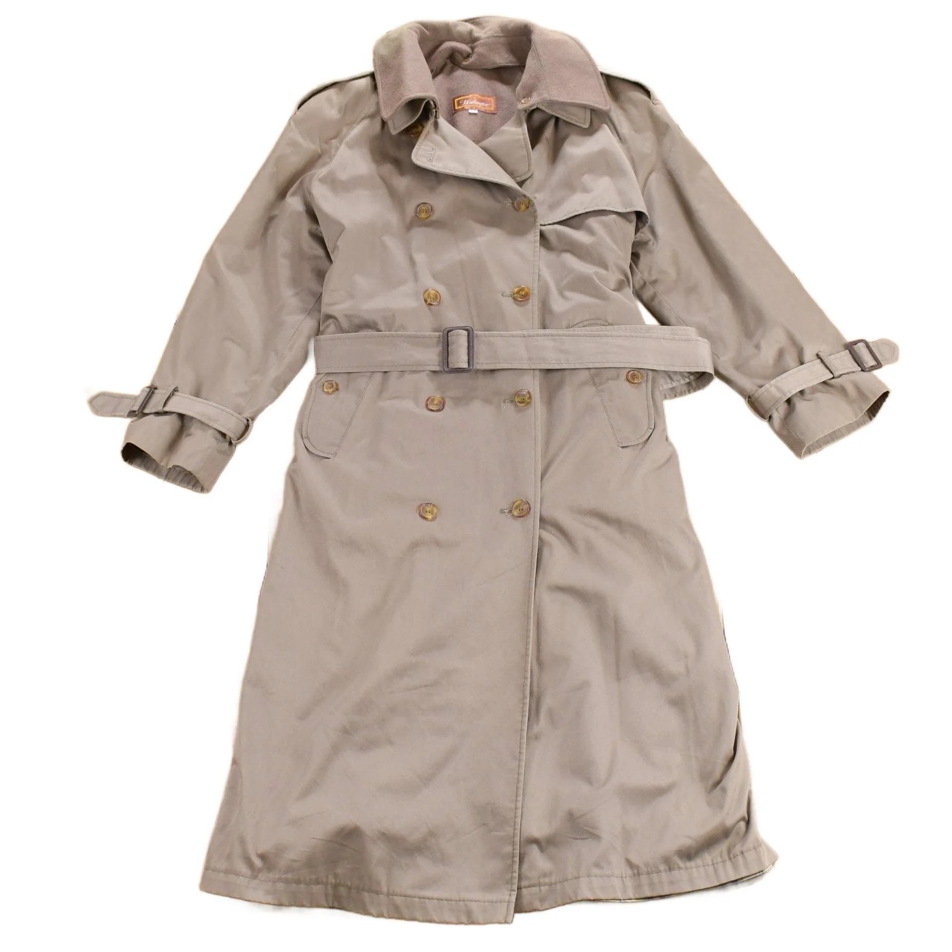 Vintage 1980s Worthington Full Length Trench Coat Women's L