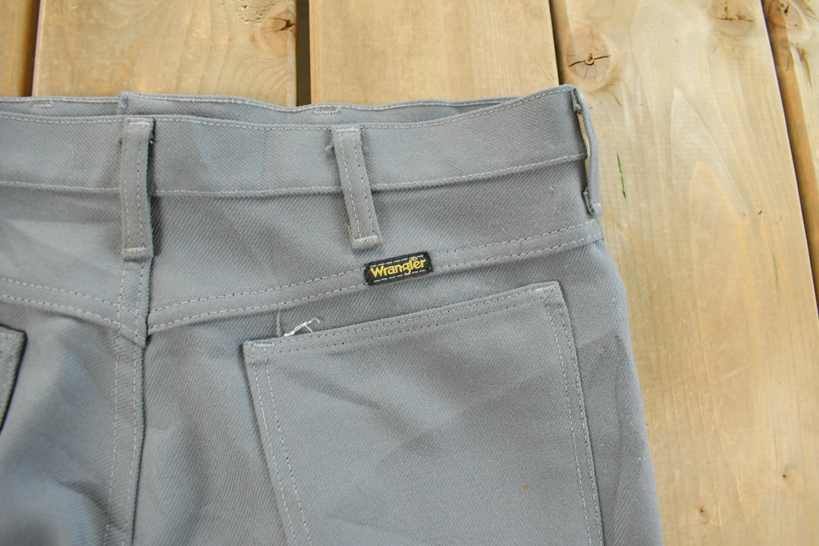 Vintage 1980s Wrangler Cowboy Wrancher Pants Men's 33 x 30 - Image 7