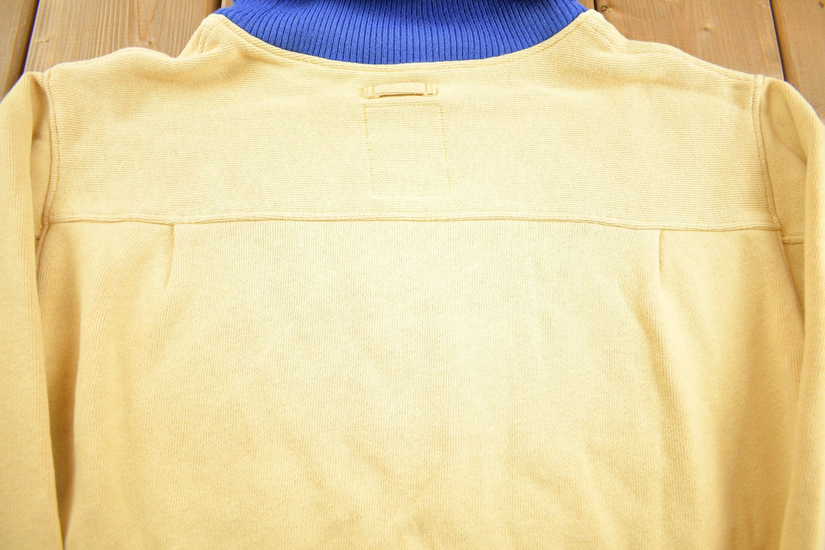 Vintage 1980s Xaline Polar Bear Fish Theme Turtleneck Men's Large - Image 5