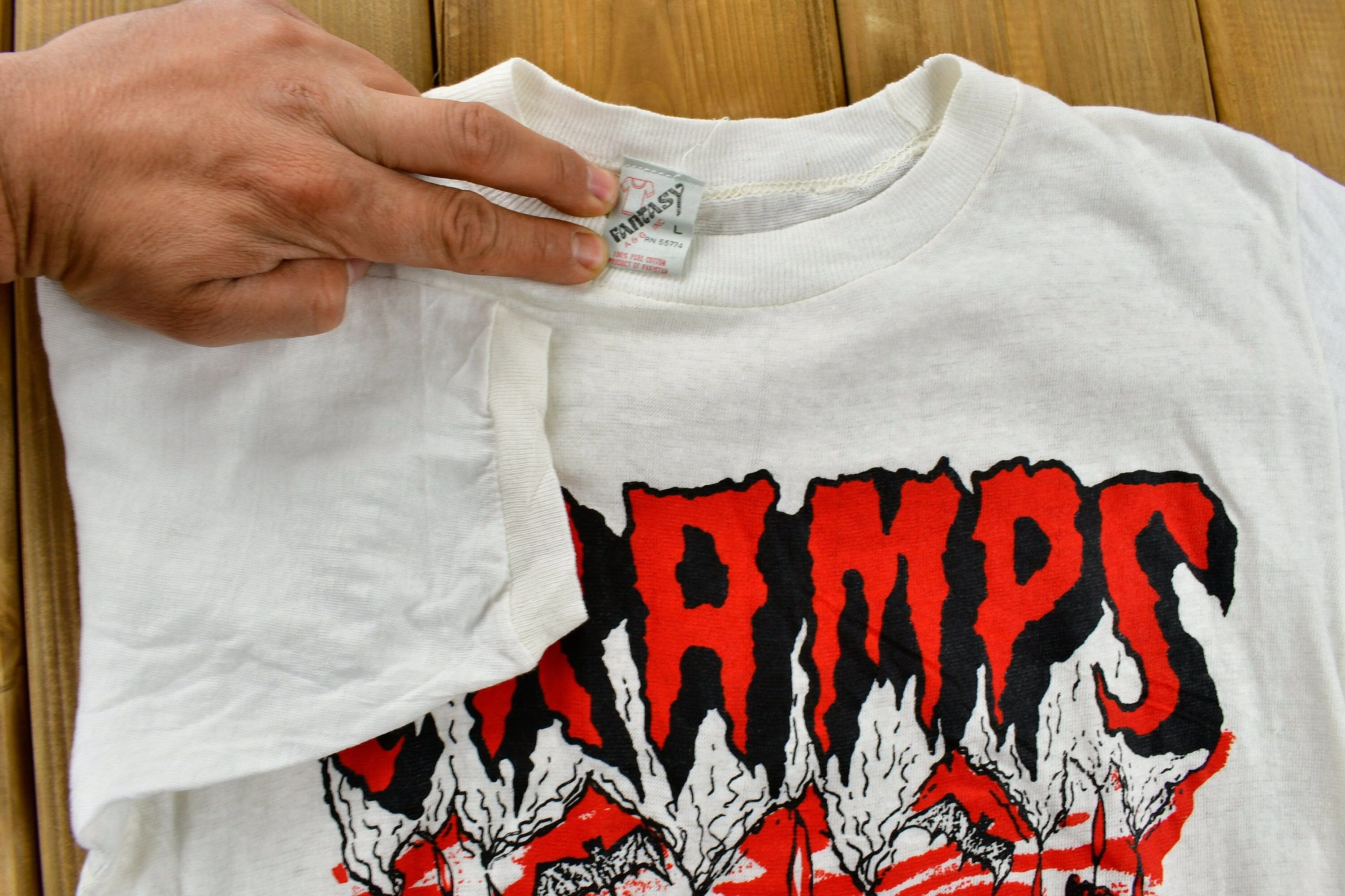 Vintage 1981 Cramps Rockin' Bones Tour T-shirt Men's Small - Image 4