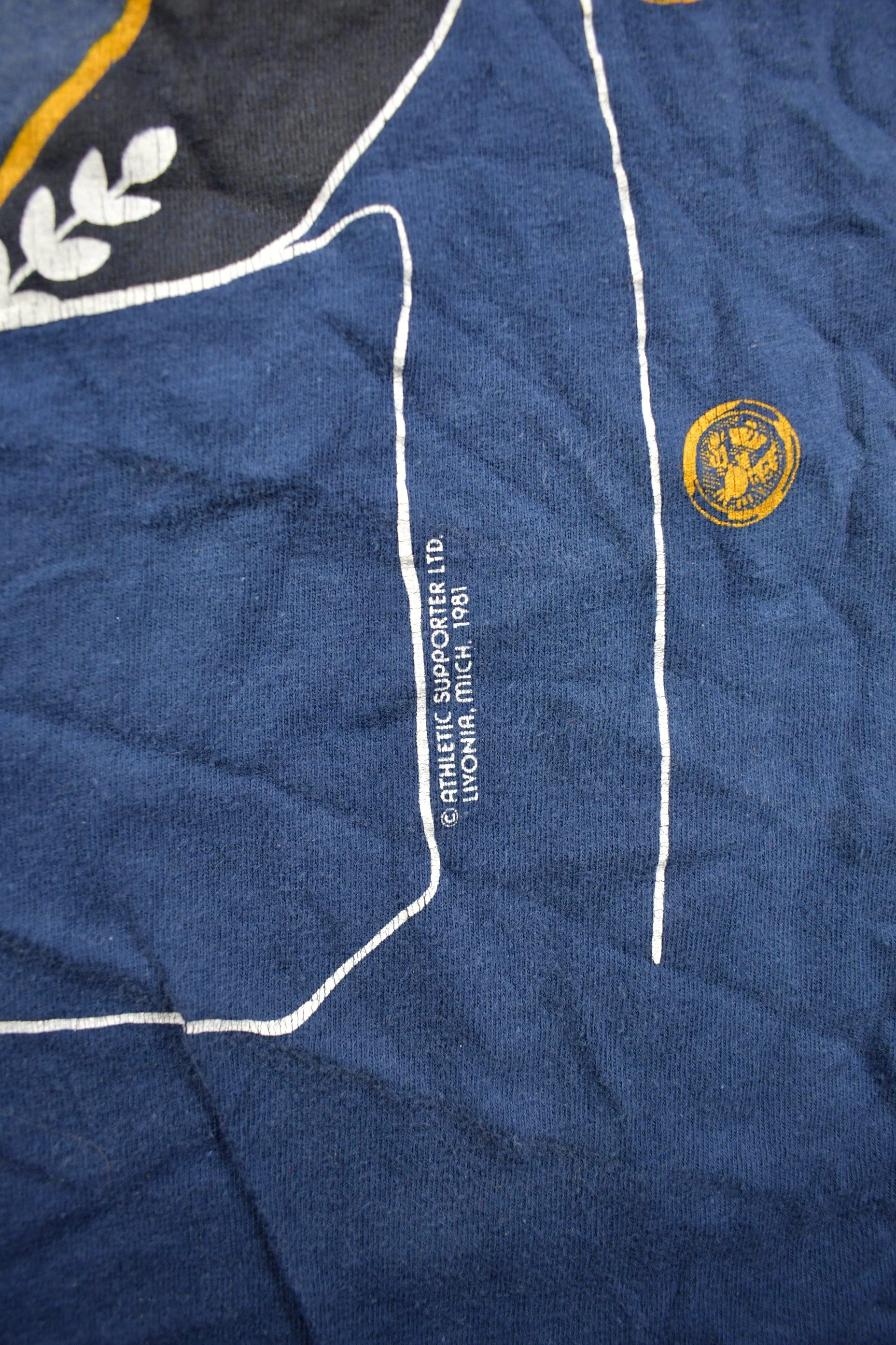 Vintage 1981 Pilot Uniform Graphic T Shirt Single Stitch Men's XS - Image 3