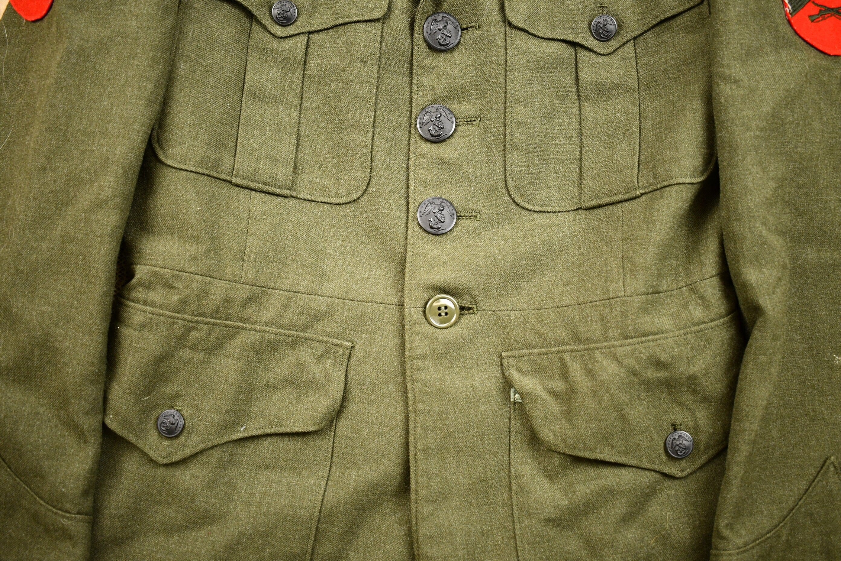 Vintage 1982 Army Military Button Up Blazer Jacket Men's Small - Image 6