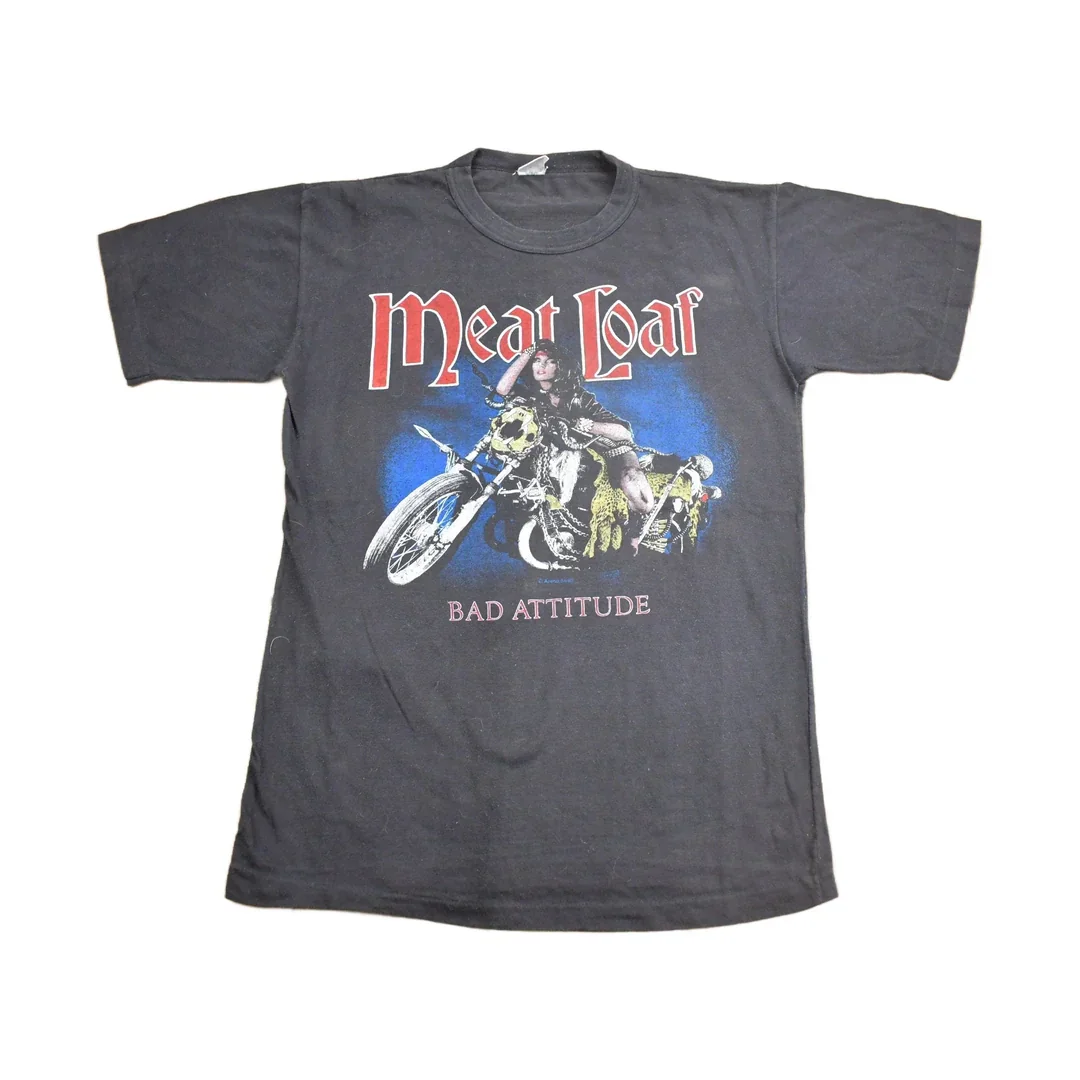 Vintage 1984 Meatloaf Bad Attitude T-Shirt Men's Small