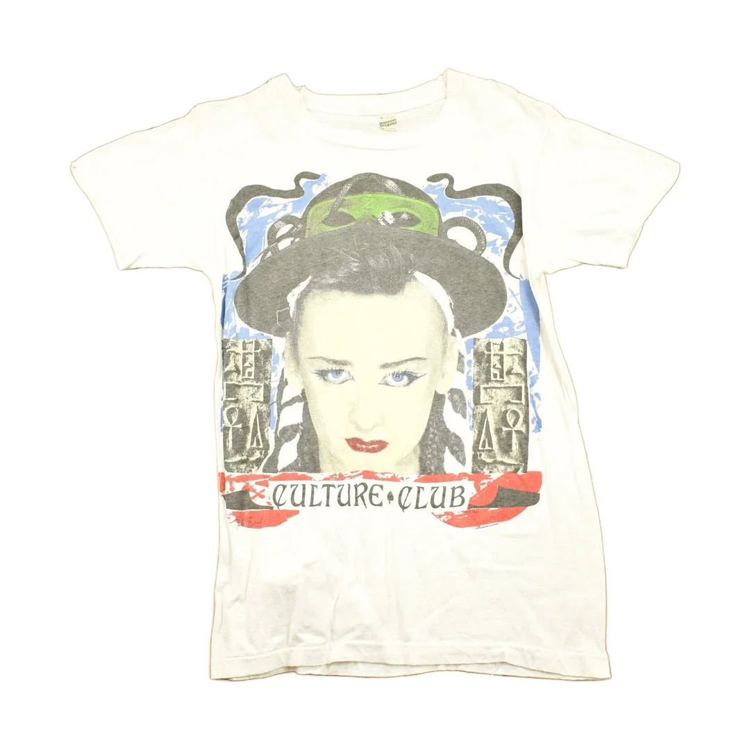 Vintage 1984 Culture Club Graphic Band T Shirt Men's Medium