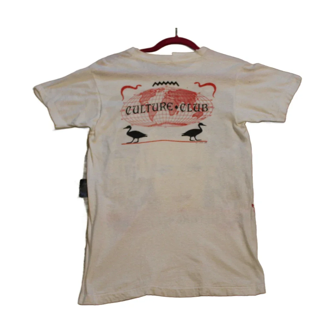 Vintage 1984 Culture Club Graphic Band T Shirt Men's Medium - Image 2
