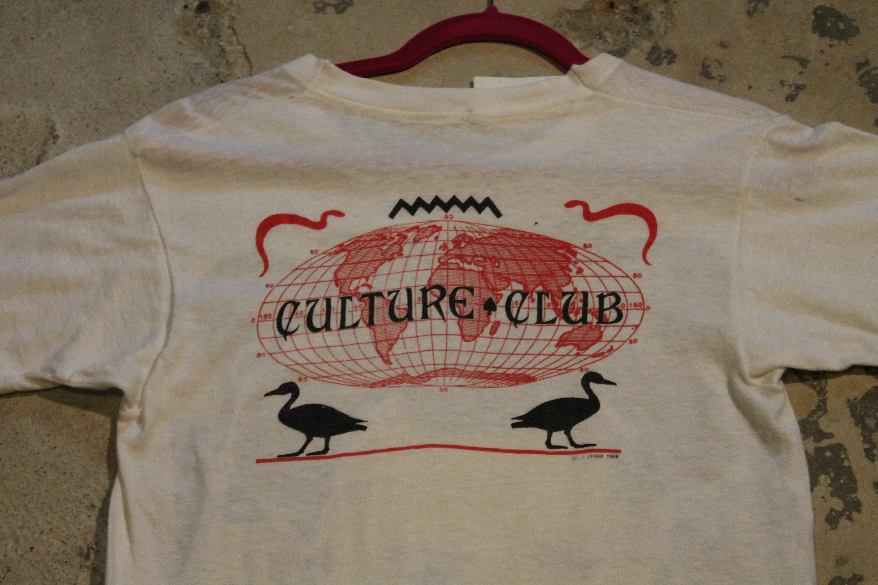 Vintage 1984 Culture Club Graphic Band T Shirt Men's Medium - Image 4