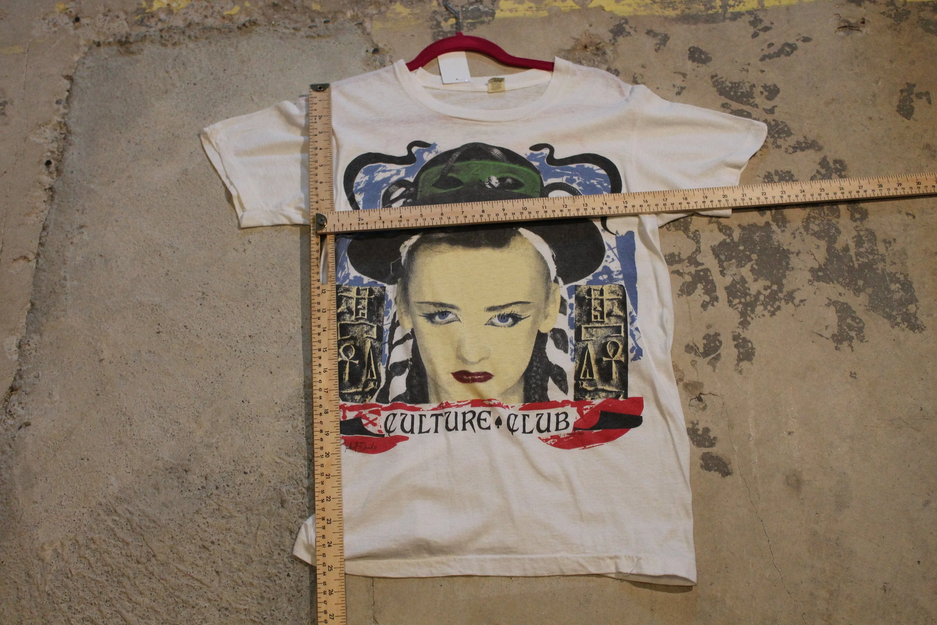 Vintage 1984 Culture Club Graphic Band T Shirt Men's Medium - Image 7