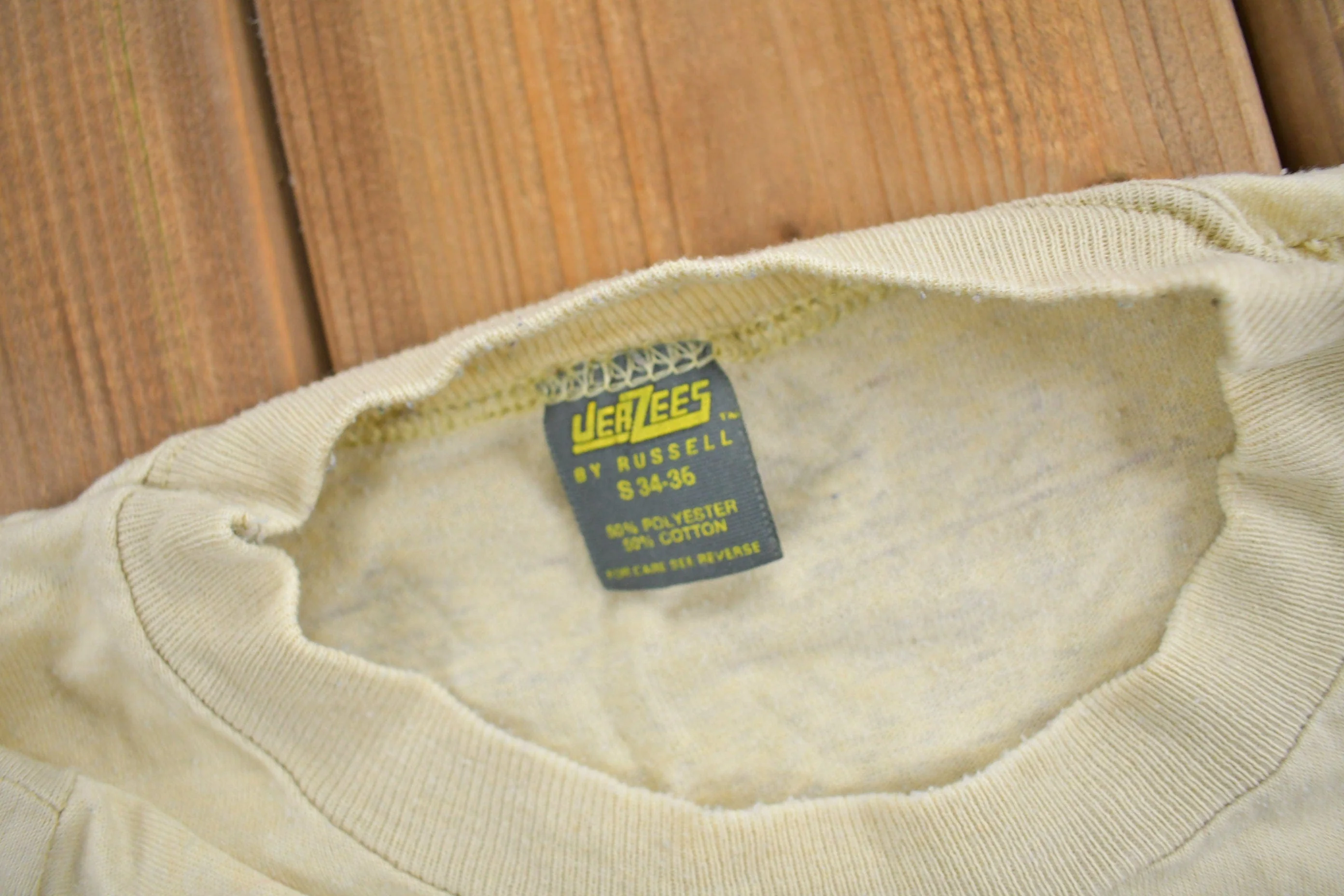 Vintage 1985 Fishing Theme Graphic T-Shirt Men's S - Image 8