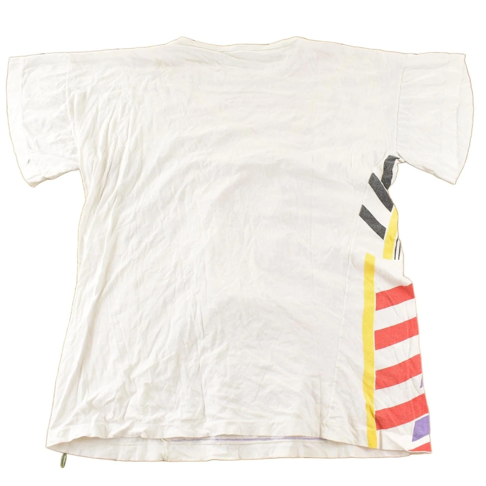 Vintage 1985 Stavros Abstract Geometric Theme Graphic T-Shirt Women's Large - Image 2