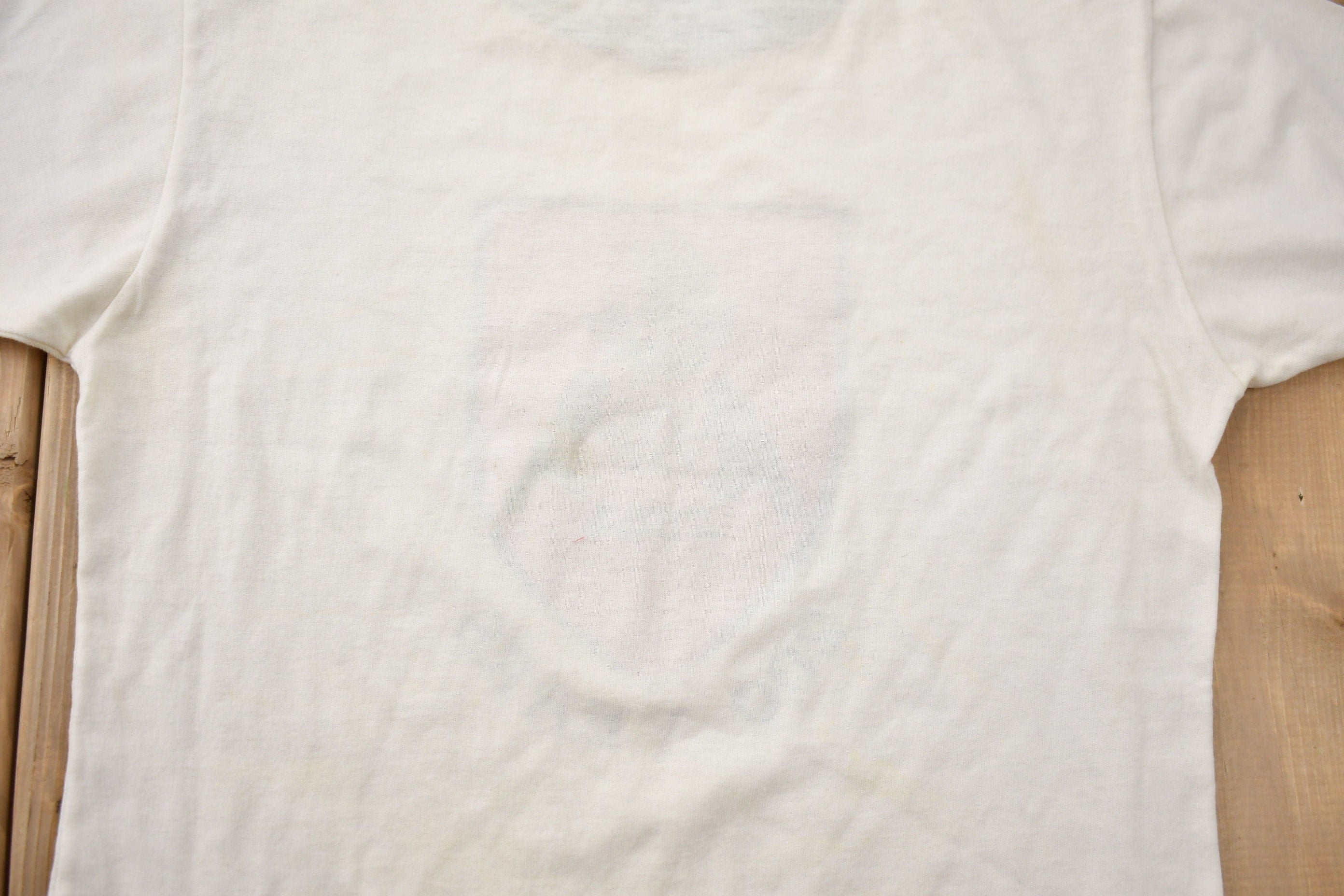 Vintage 1985 University of New Brunswick Collegiate Ringer T-Shirt Men's S - Image 8