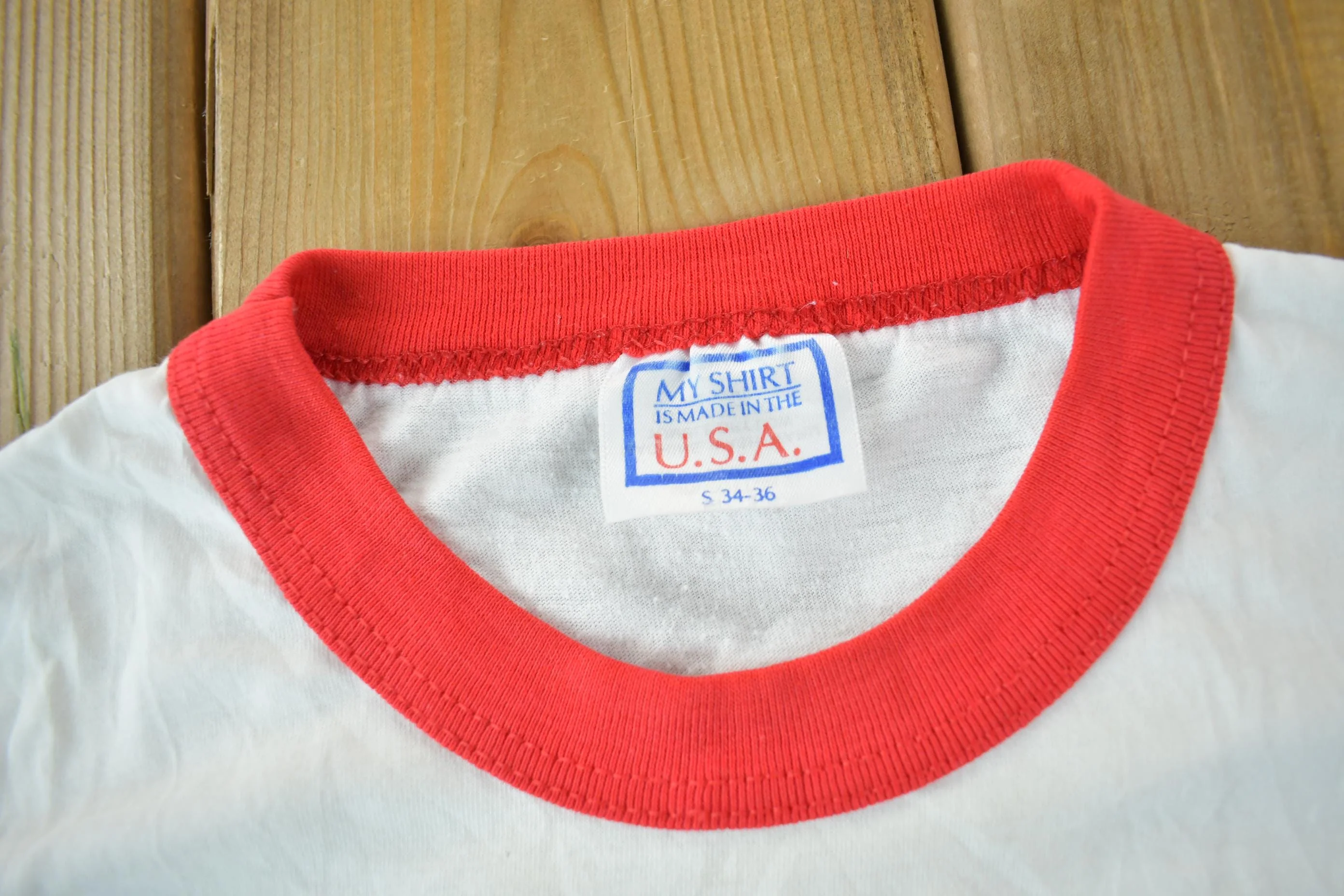 Vintage 1986 Boston Red Sox Champs Ringer T-Shirt Men's 2XS - Image 5