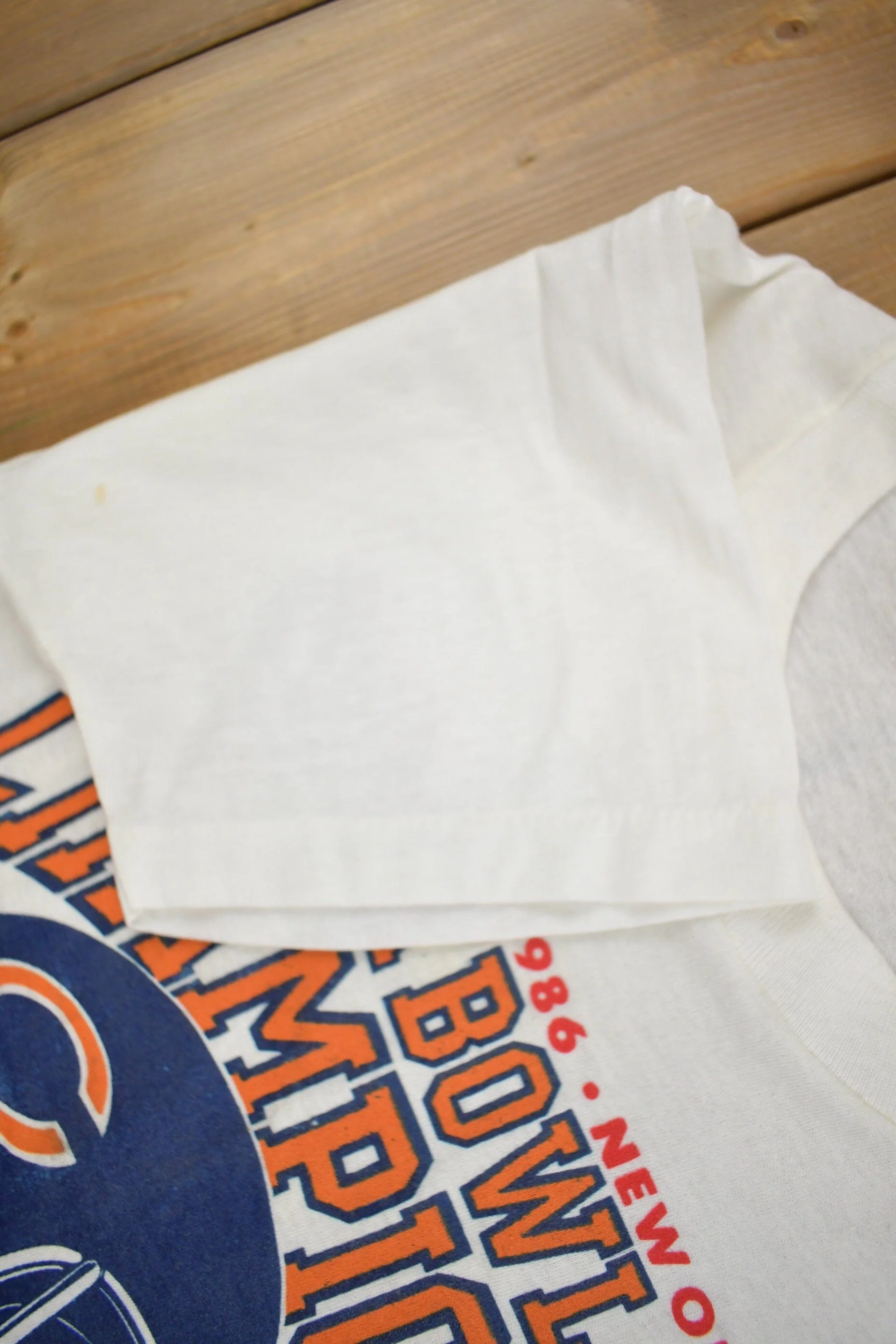 Vintage 1986 Chicago Bears NFL Super Bowl Graphic t Shirt Men's Small - Image 5