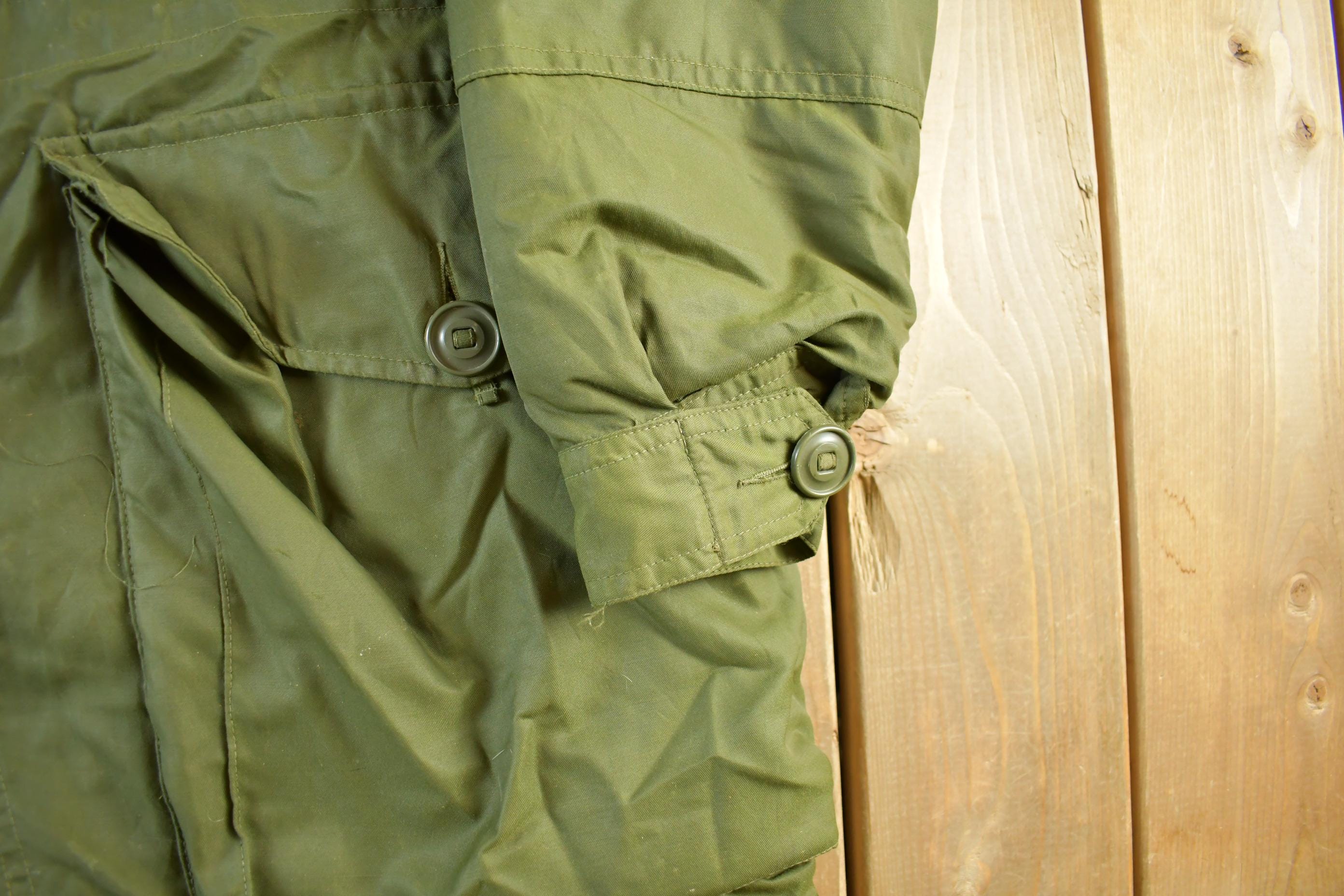 Vintage 1986 OG-107 Cold Weather Combat Military Jacket Men's M-L - Image 4