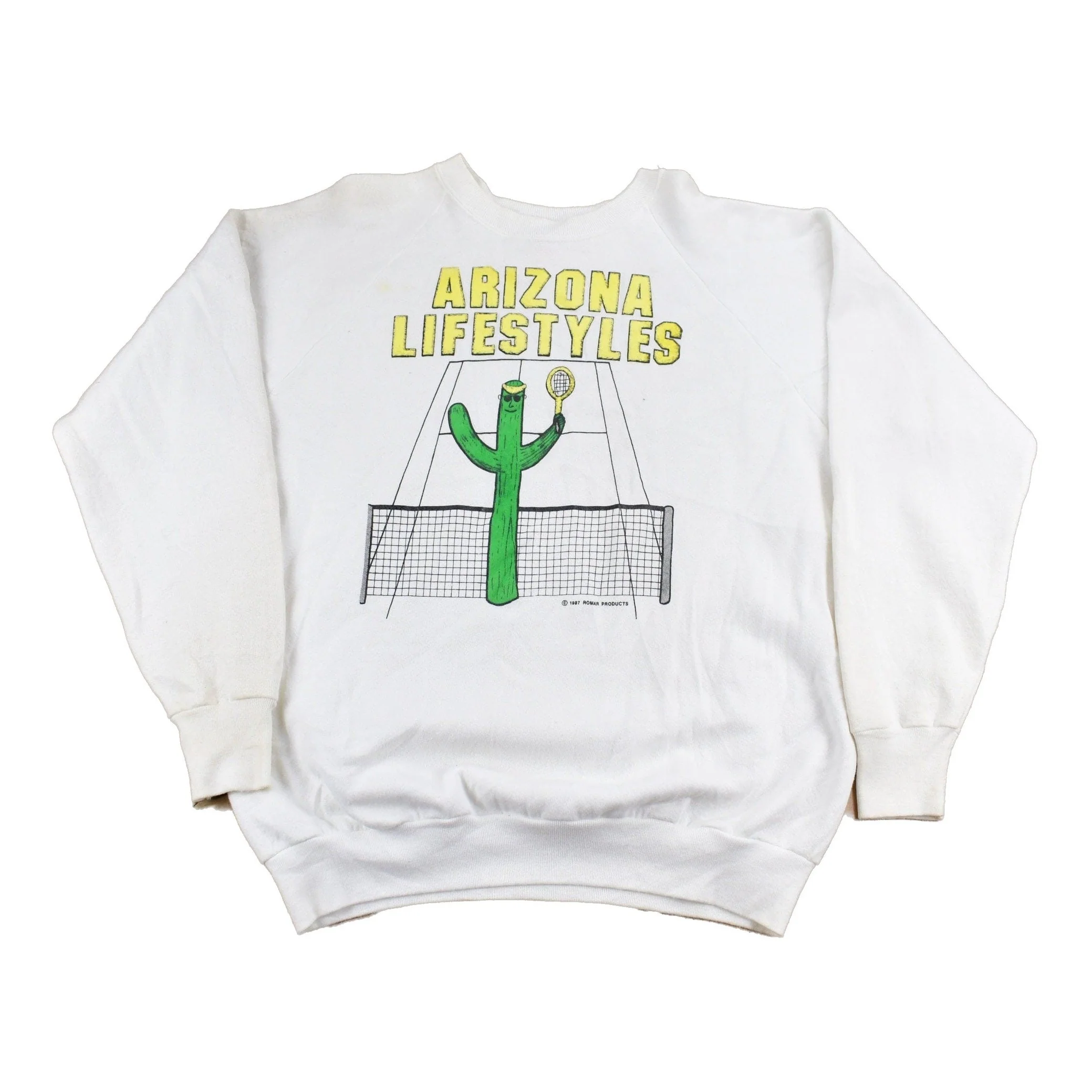 Vintage 1987 Arizona Lifestyles Raglan Crewneck Sweatshirt Men's Medium