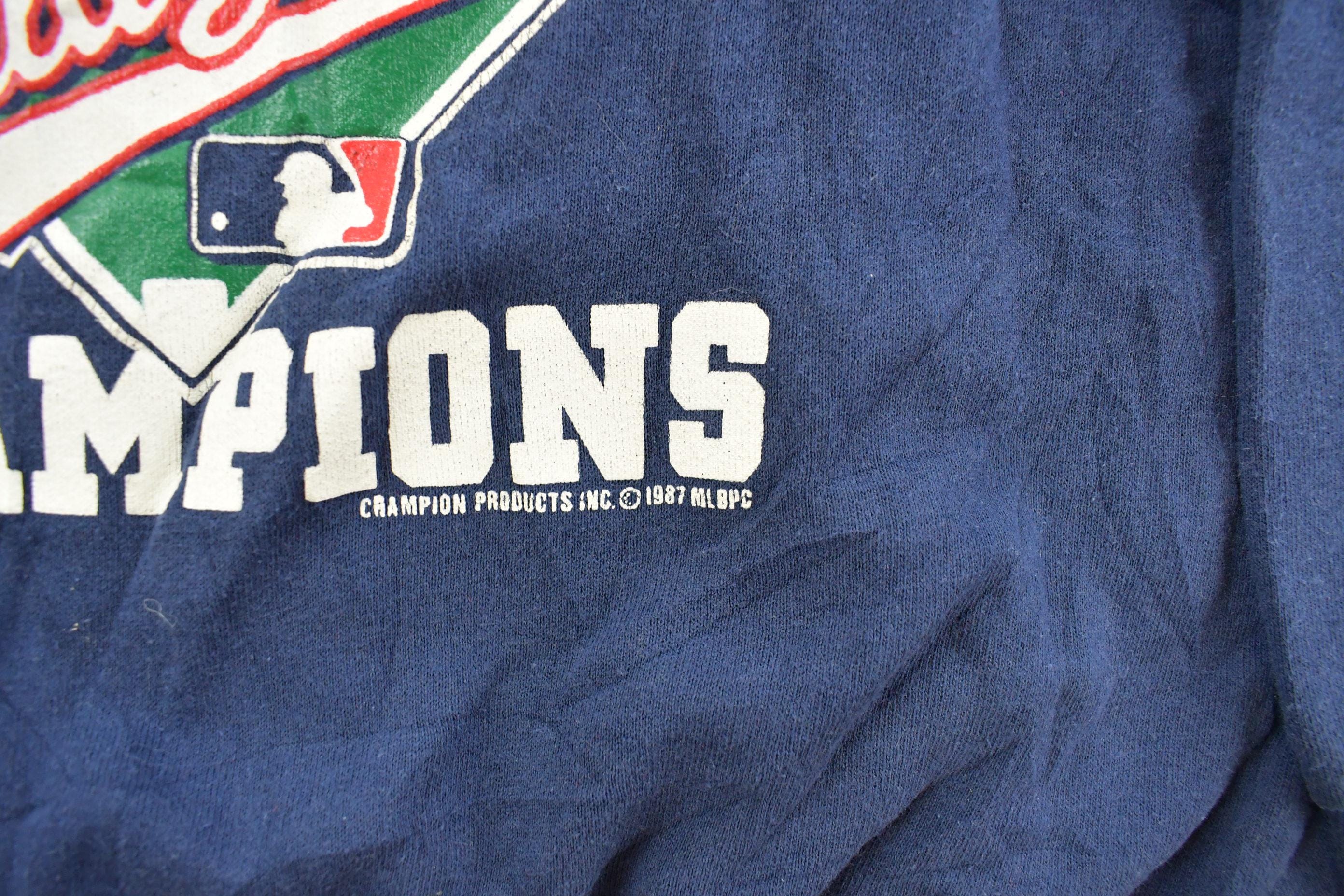 Vintage 1987 Minnesota Twins World Series Champion MLB Crewneck Sweatshirt Men's M - Image 5