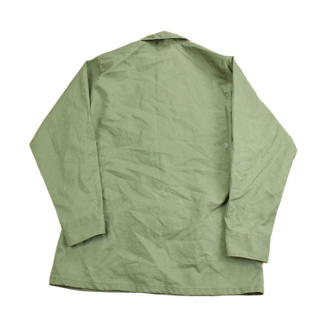 Vintage 1987 OG-507 Air Force Military Sateen Shirt Men's Medium - Image 2