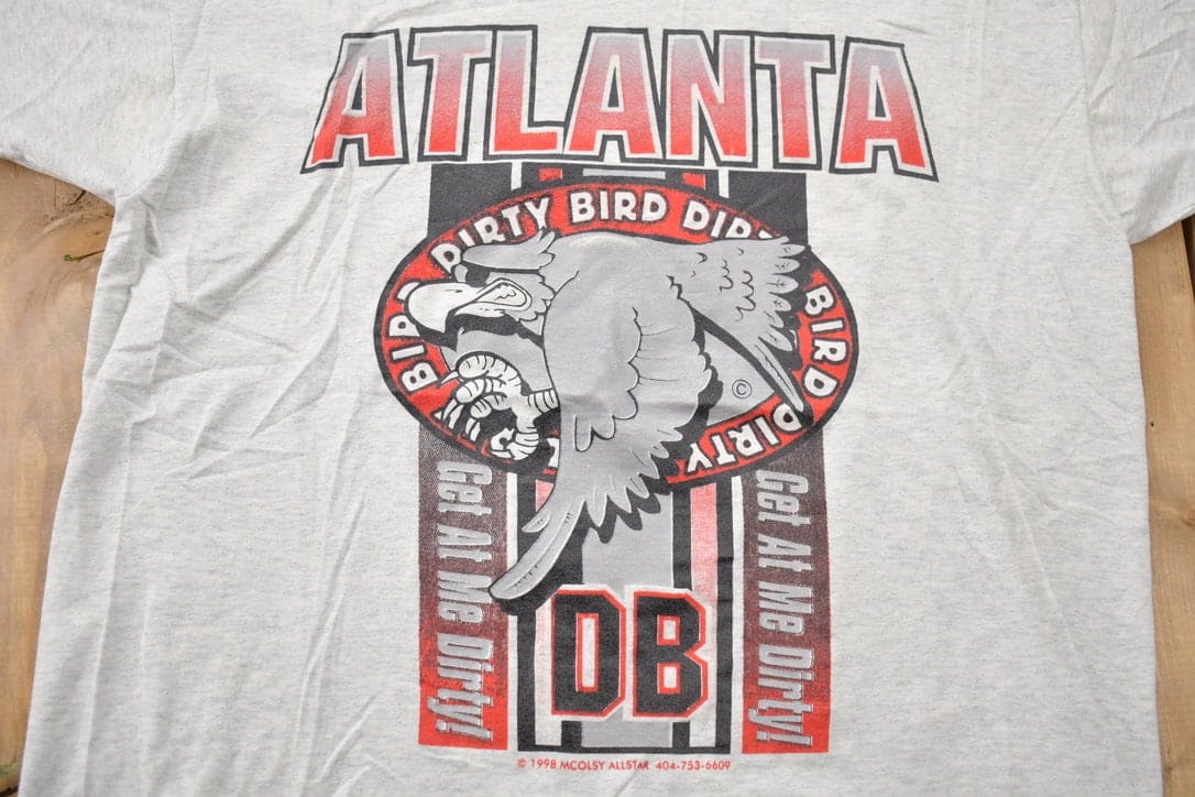 Vintage 1988 Atlanta Jamal Anderson Dirty Bird NFL T-Shirt Men's Large - Image 3