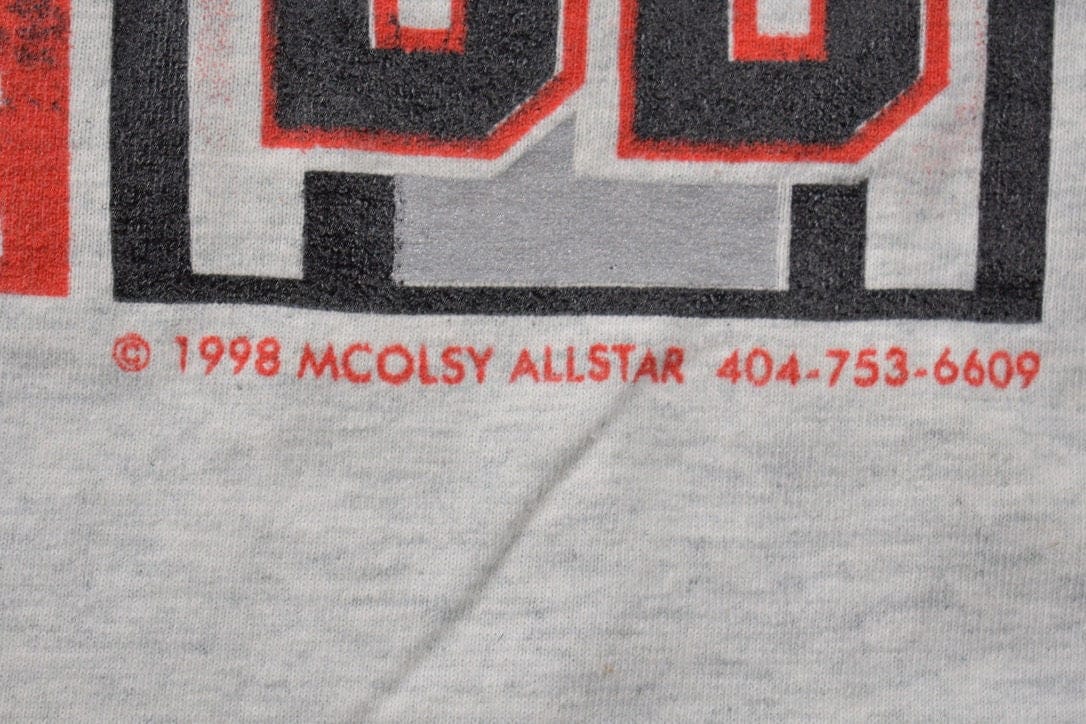 Vintage 1988 Atlanta Jamal Anderson Dirty Bird NFL T-Shirt Men's Large - Image 4