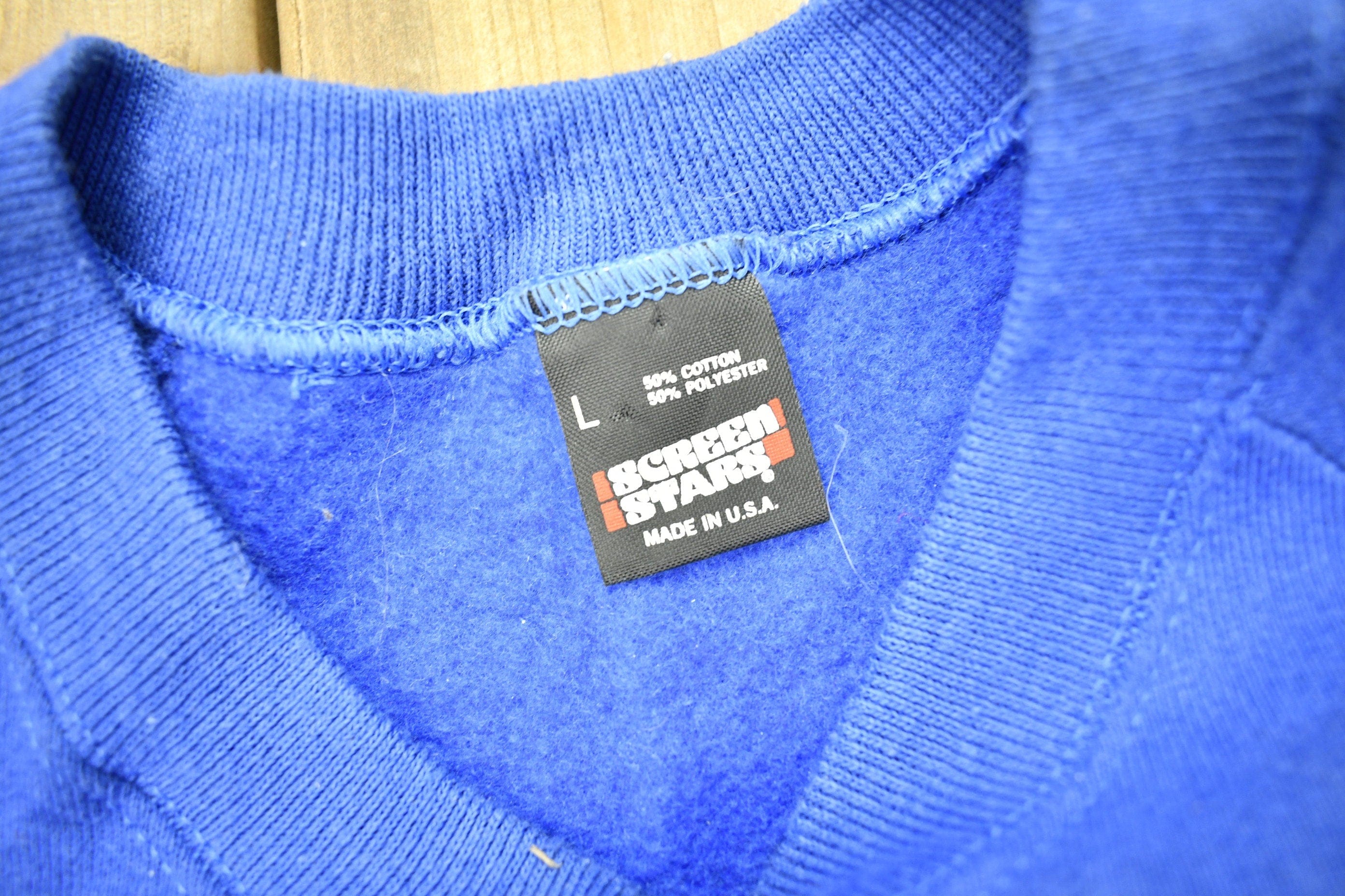 Vintage 1988 Deer Graphic Raglan Crewneck Sweater Men's MMen's Medium - Image 4