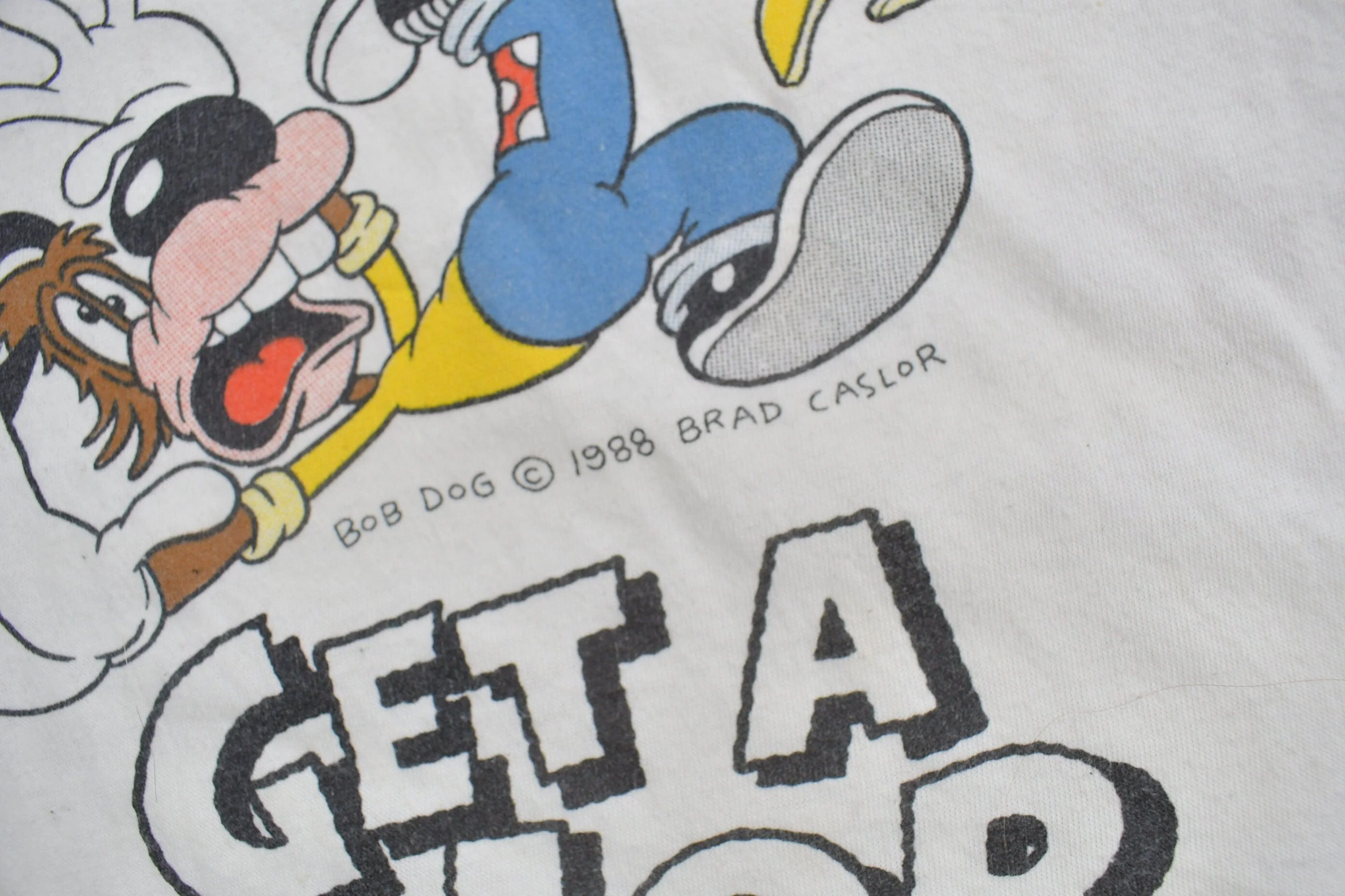 Vintage 1988 Get a Job bob Dog Graphic T Shirt - Image 6