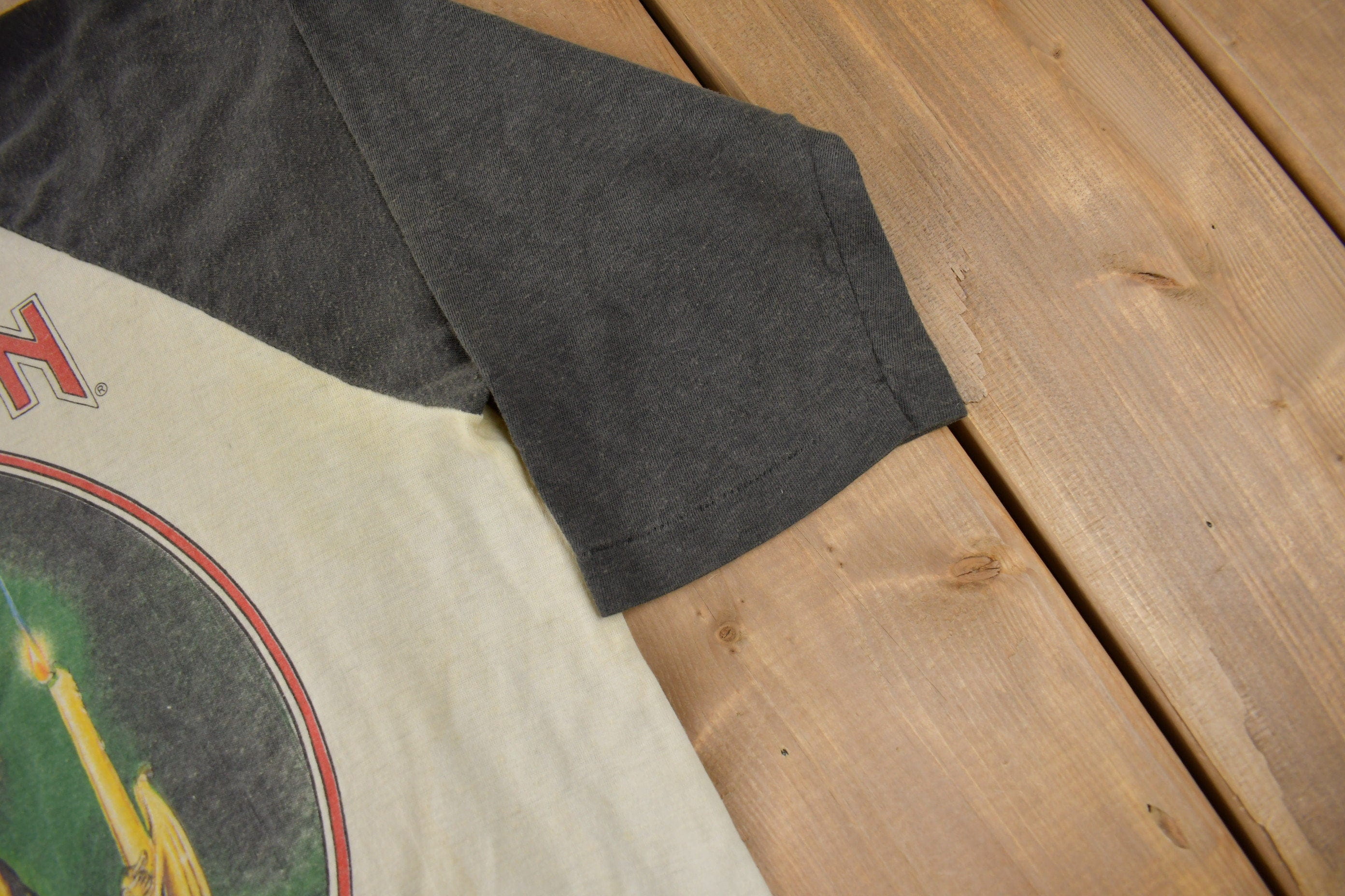 Vintage 1988 Iron Maiden Seventh Son Of A Seventh Son Raglan Band Tee Made In USA - Image 7