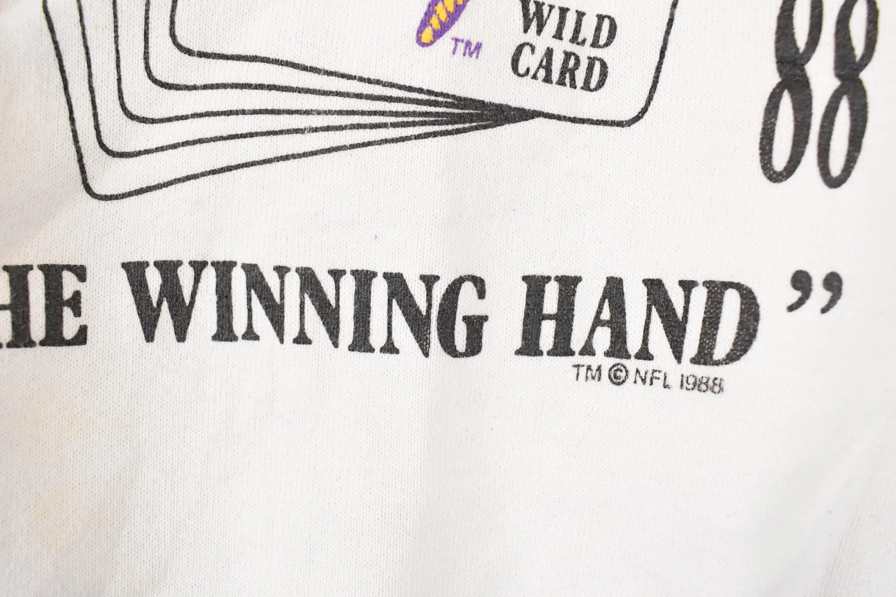 Vintage 1988 Minnesota Vikings Winning Hand NFL Crewneck Sweatshirt Men's L - Image 4