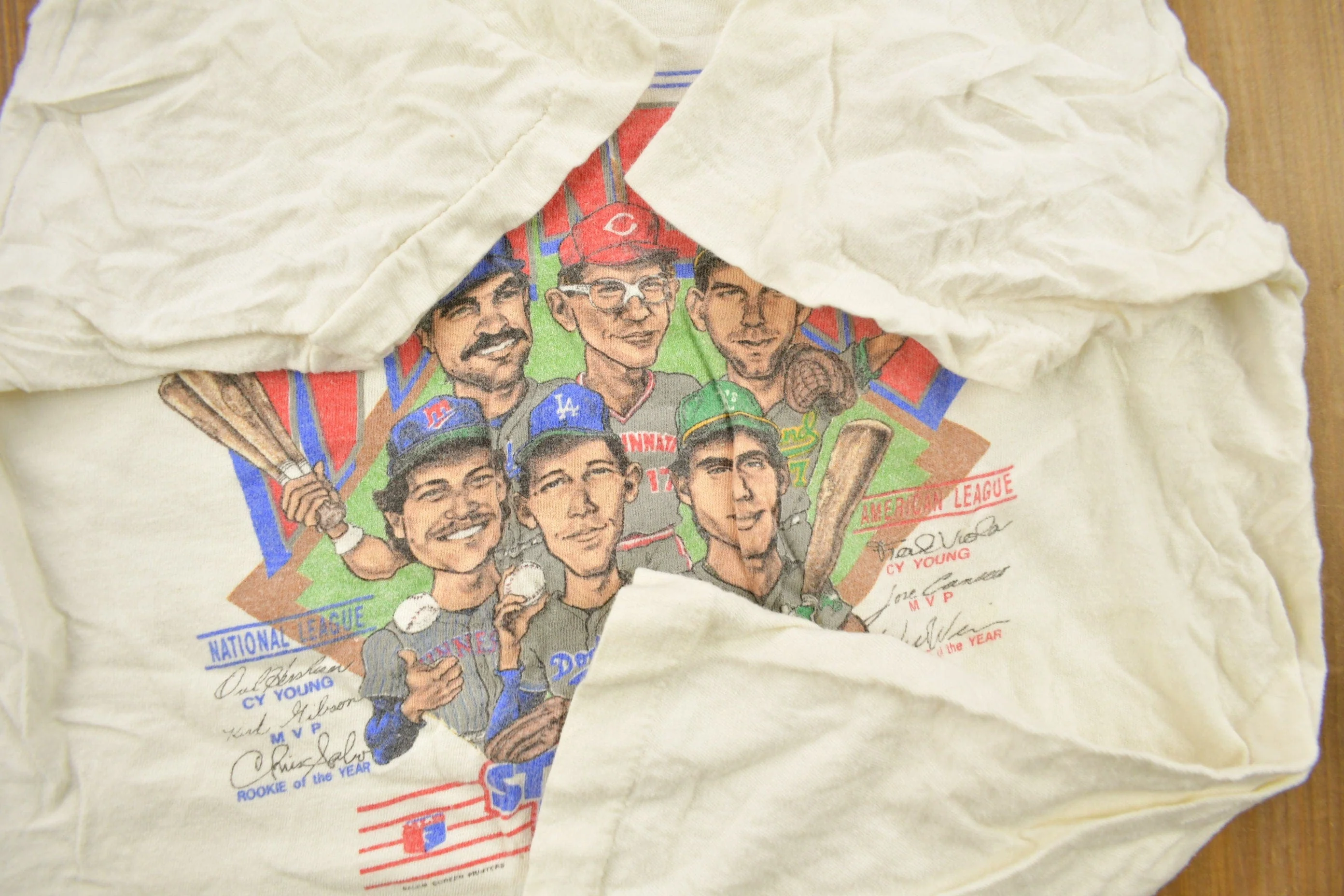 Vintage 1988 MLB Winners Starting Lineup Graphic T-Shirt Youth M Men's Medium - Image 4