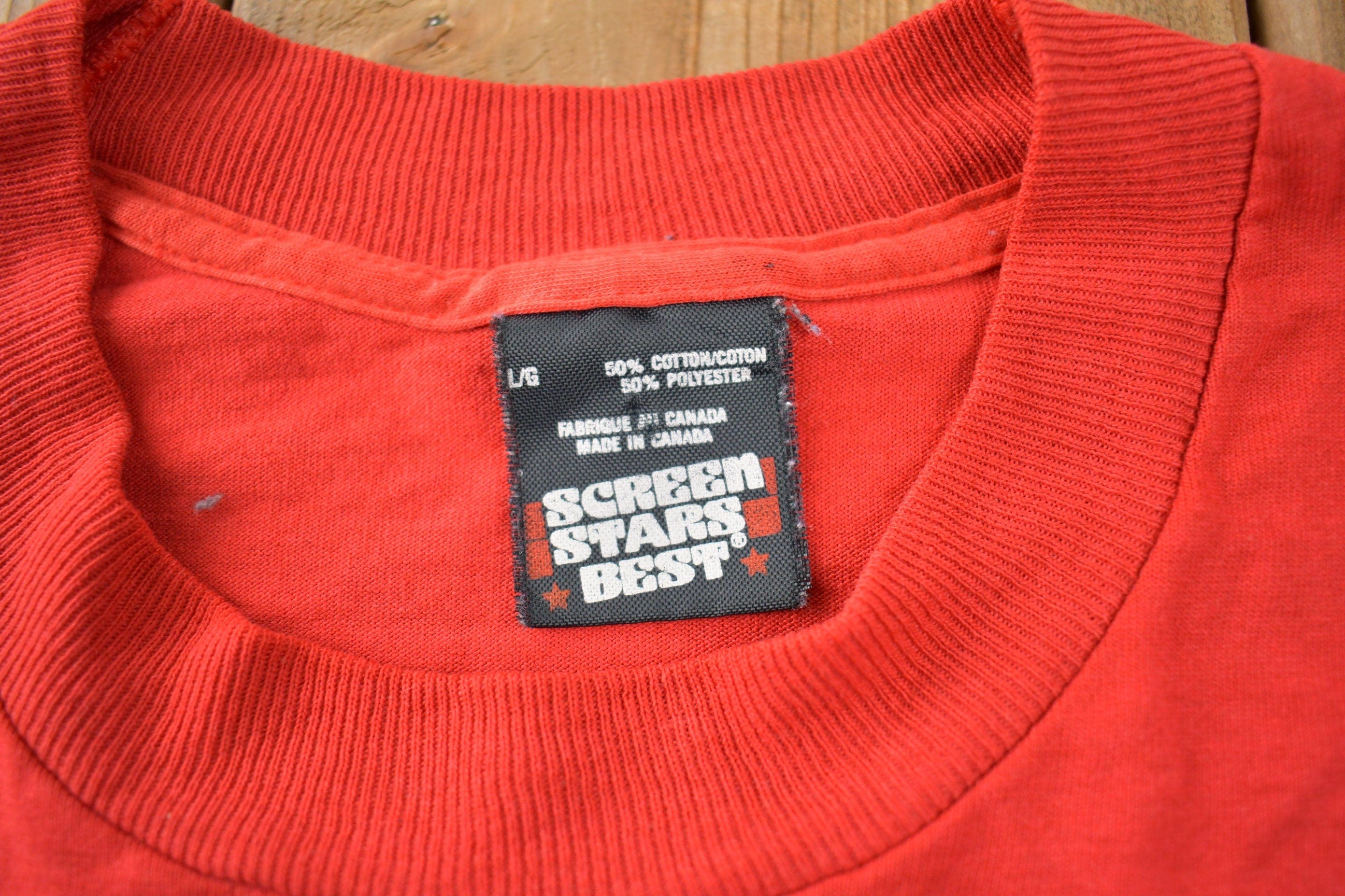 Vintage 1988 Montreal Canadiens NHL Hockey Graphic T-Shirt Made In Canada - Image 6