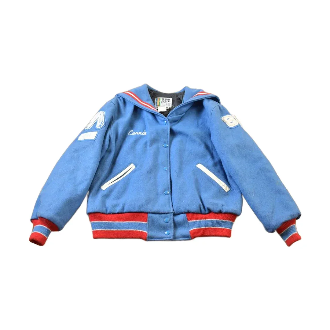 Vintage 1988 Simley Spartanettes Wool Varsity Jacket - Image 2