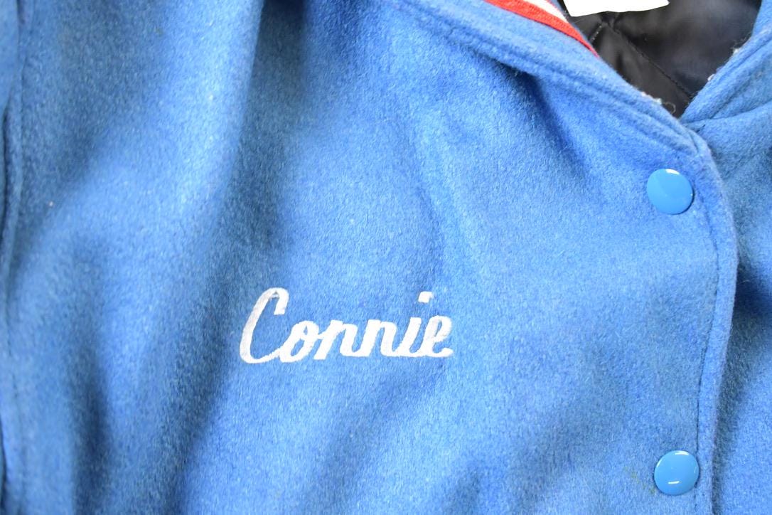 Vintage 1988 Simley Spartanettes Wool Varsity Jacket - Image 4