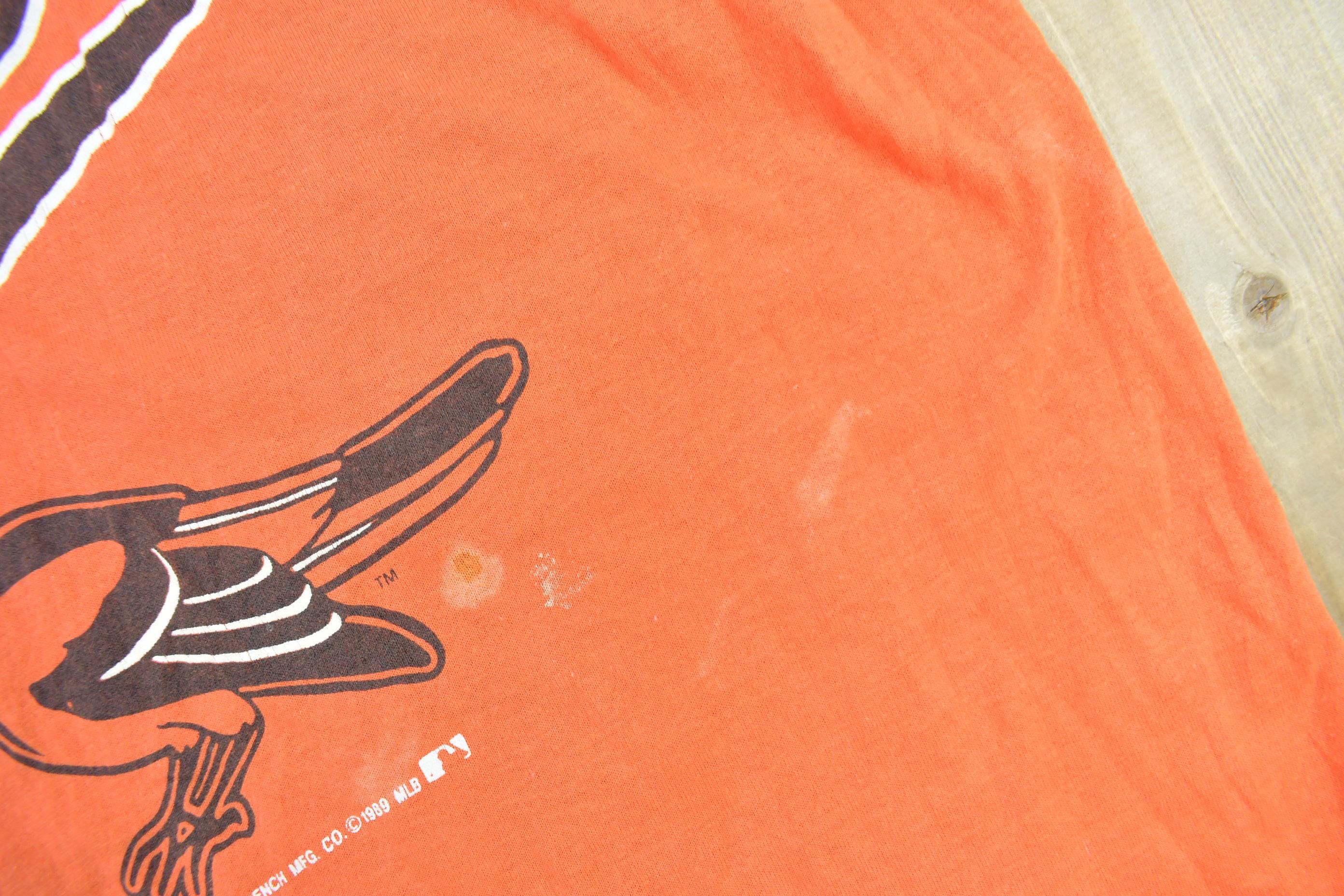 Vintage 1989 Baltimore Orioles MLB Baseball Graphic T-Shirt Men's Medium - Image 6
